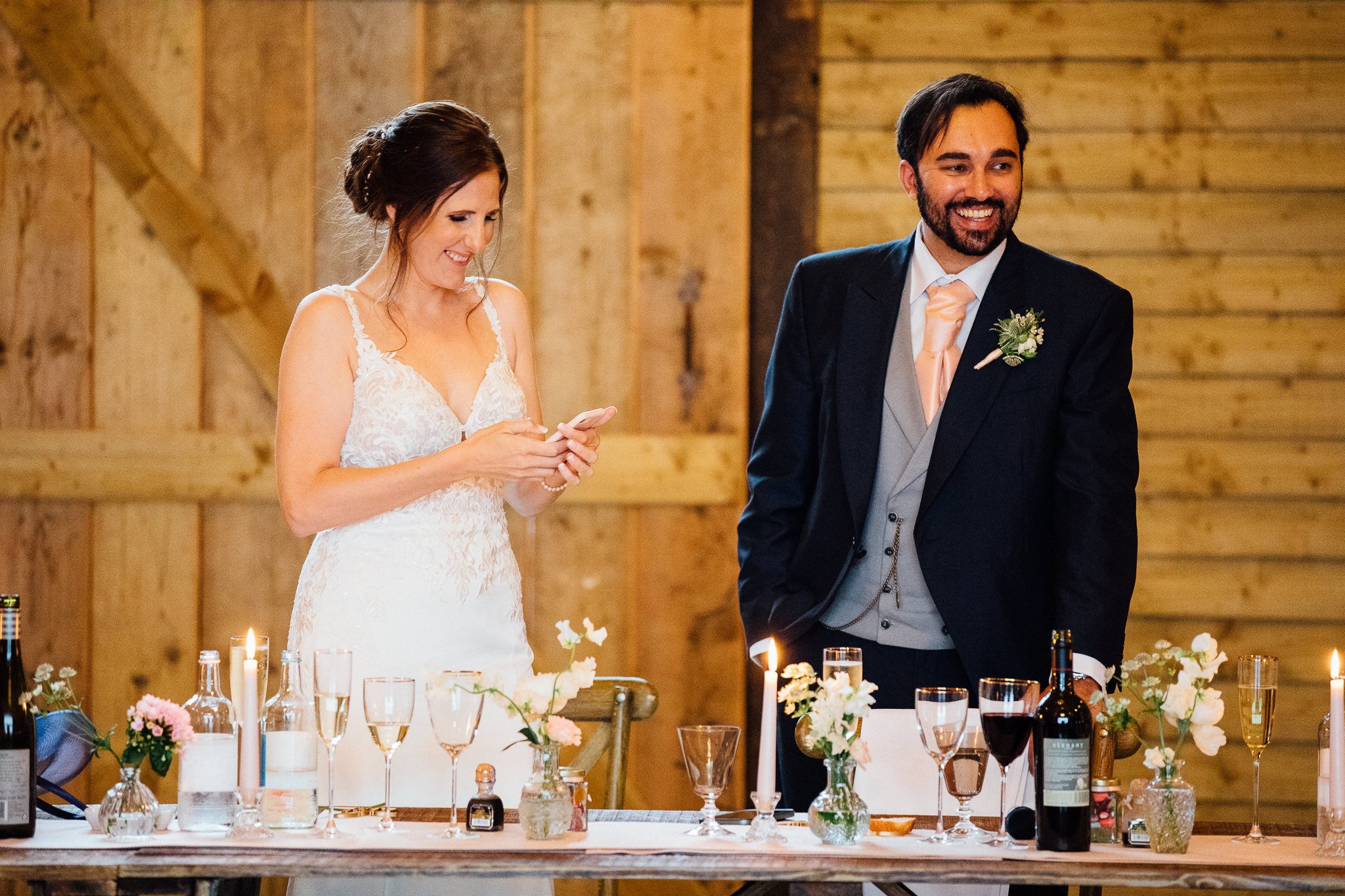  Bride and Groom giving a speech 