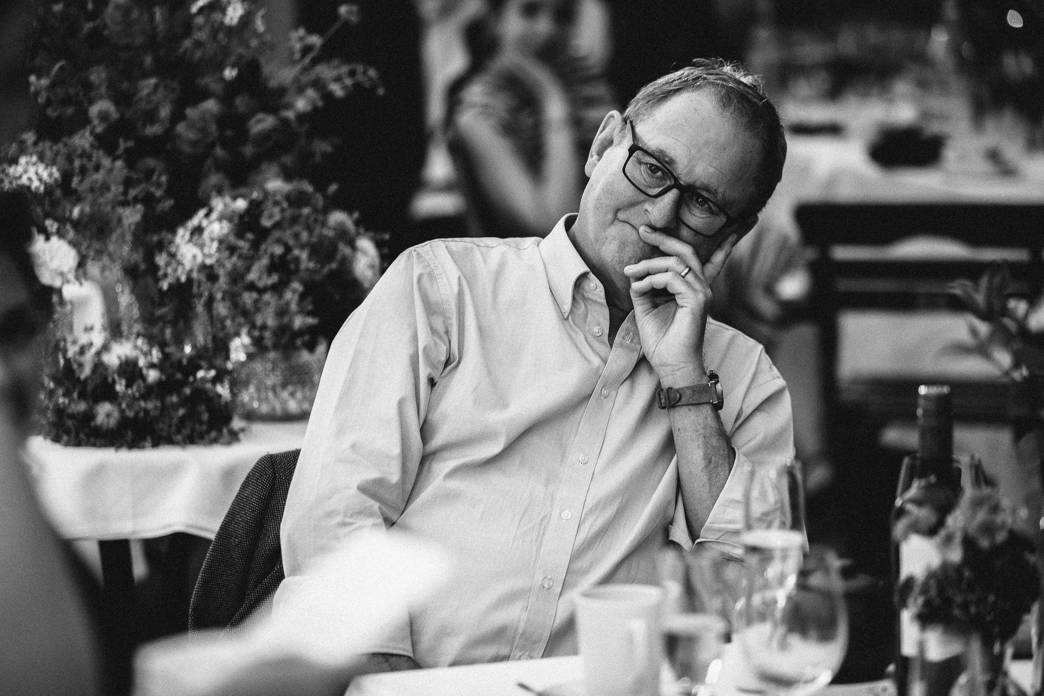  Father of the Bride during the speeches 