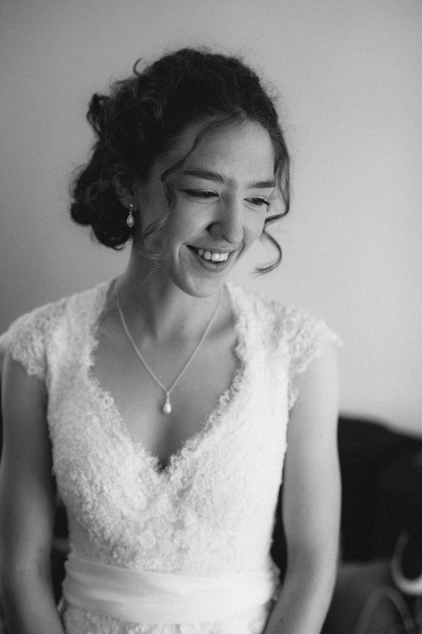  Bride before the ceremony at Wycliffe Baptist Church in Reading 