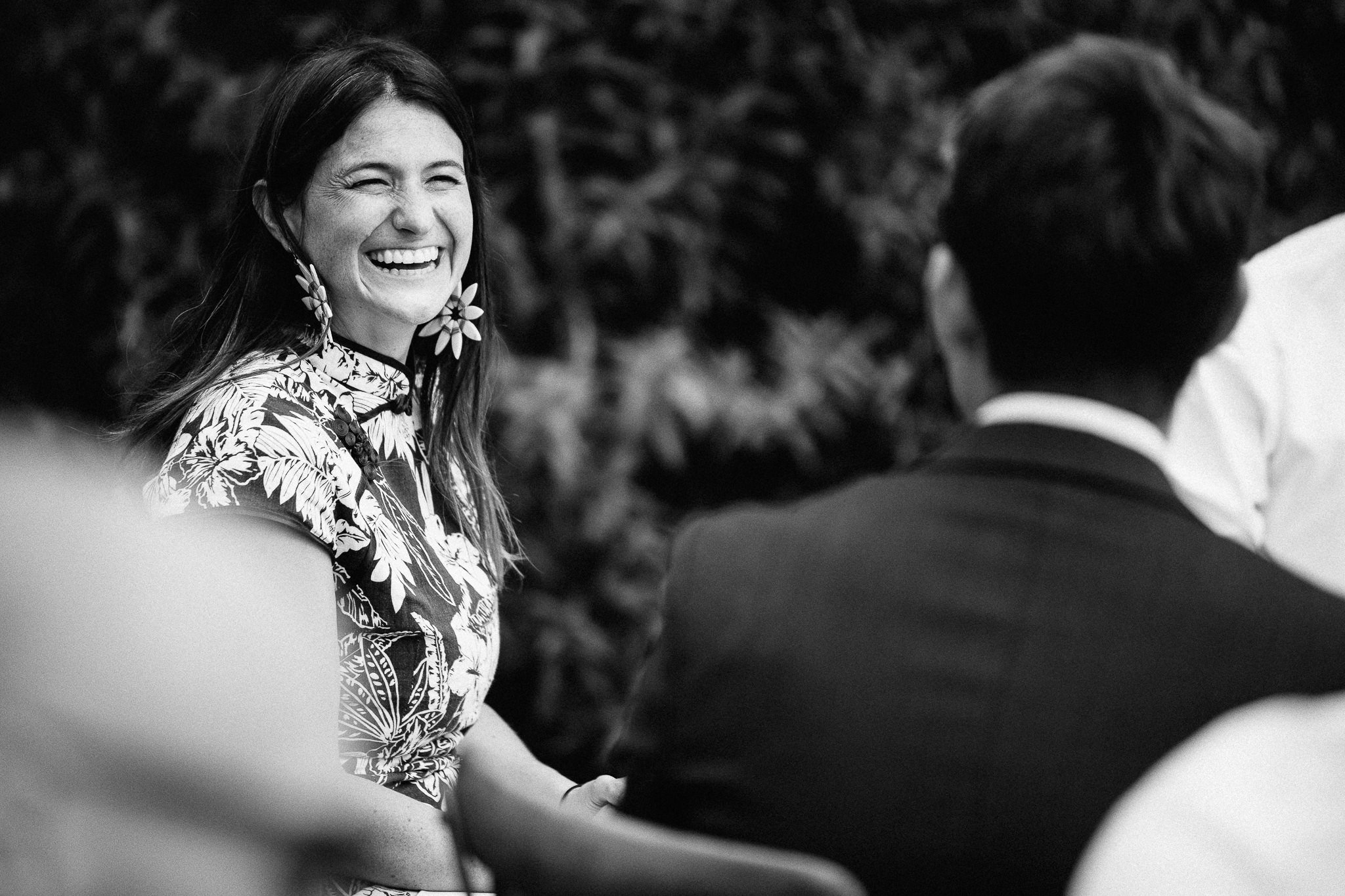  Wedding guest laughing 