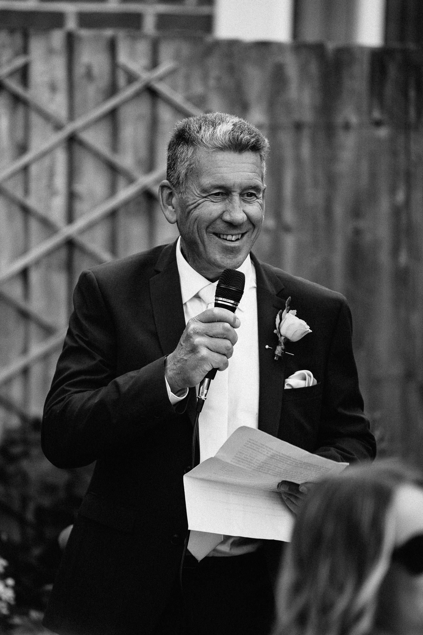  Father of the Bride making a speech 