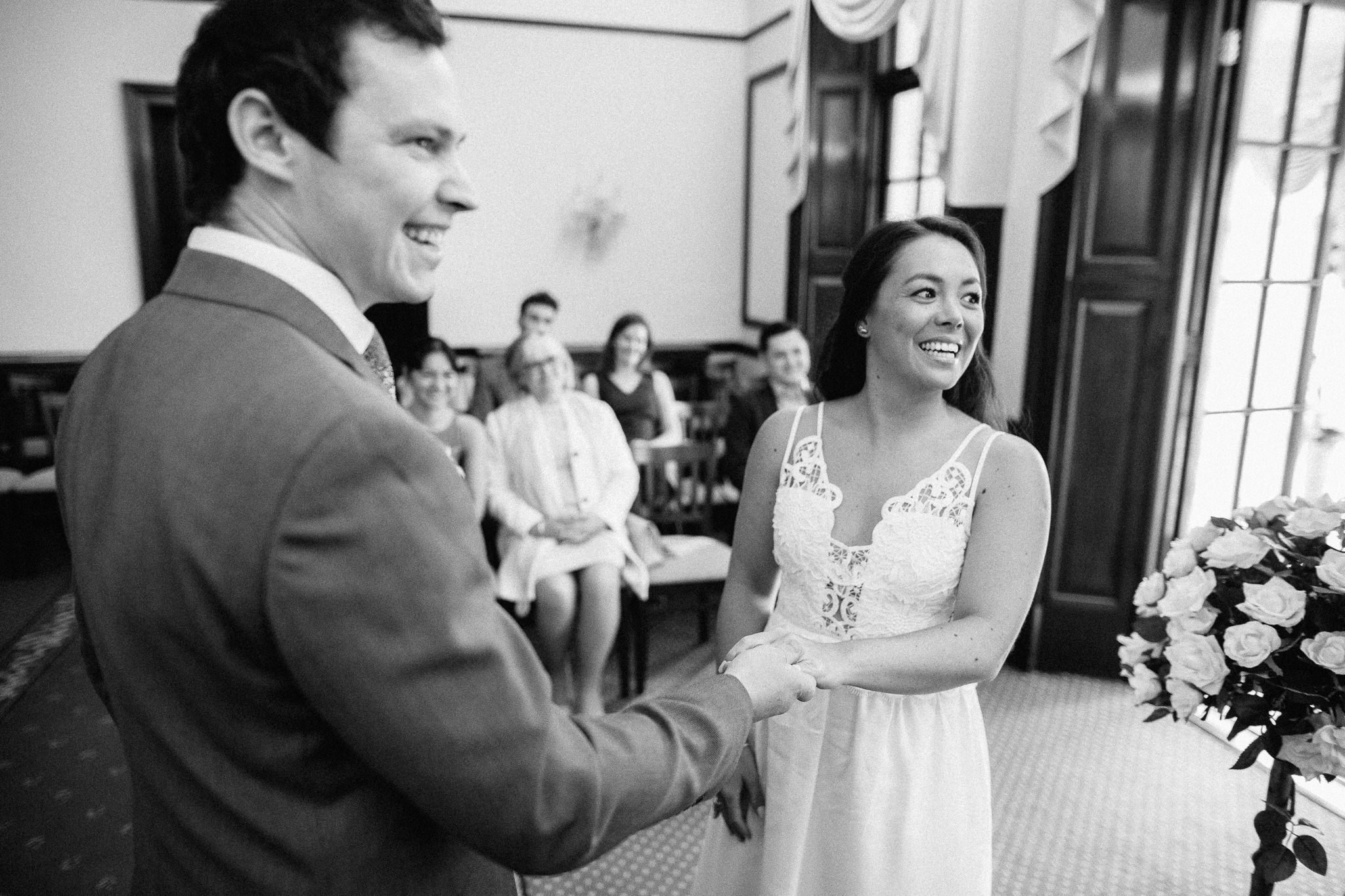  Bride and Groom during the ceremony 