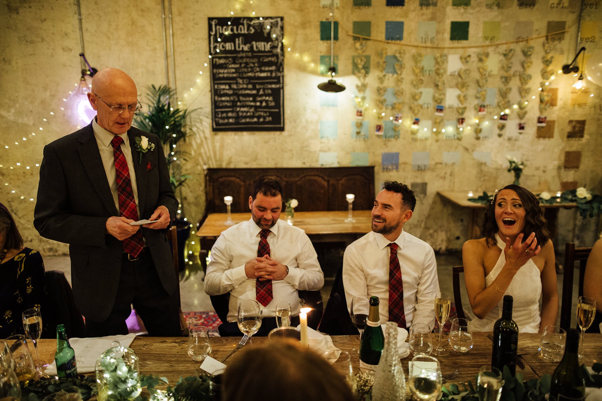  Wedding speeches at The Bull and Gate 