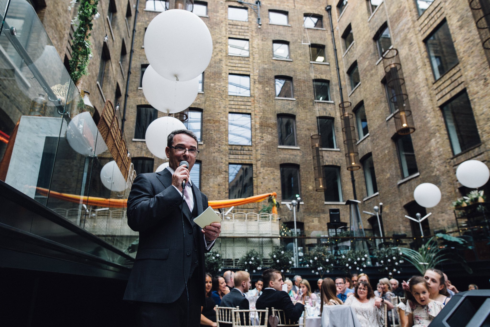  Groom making his wedding speech 