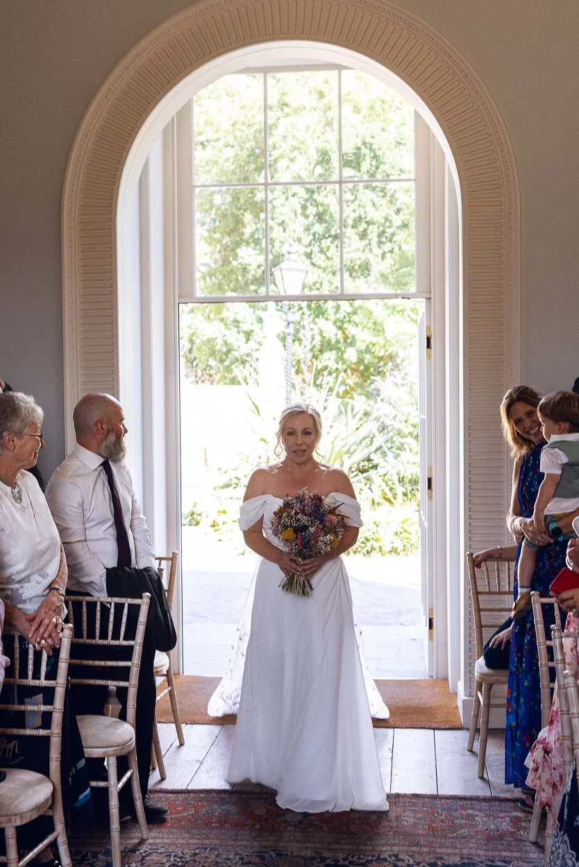 Bride making her entrance
