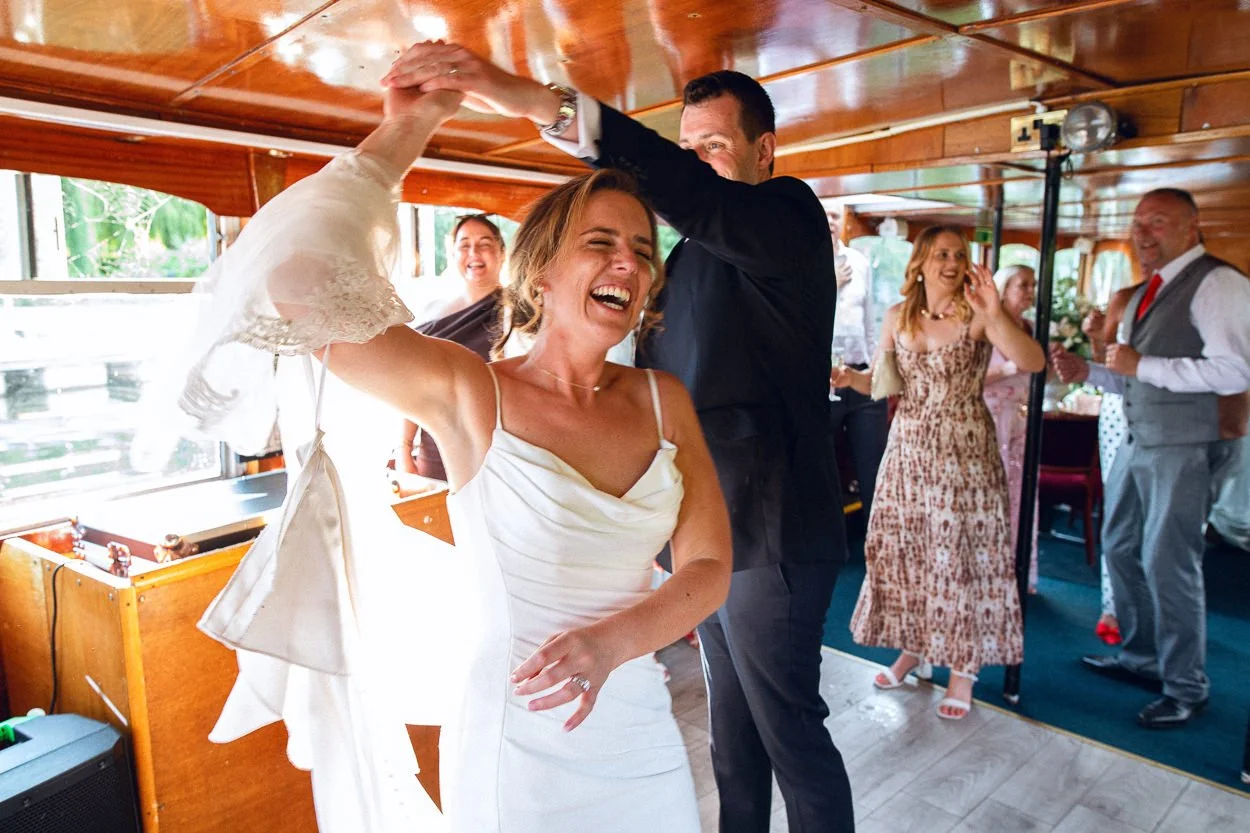 Bride and Groom dancing