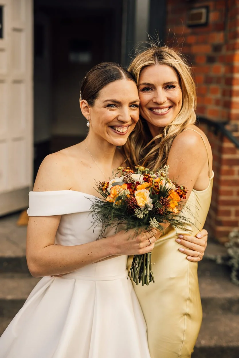 Bride and her sister at the Brentham Club