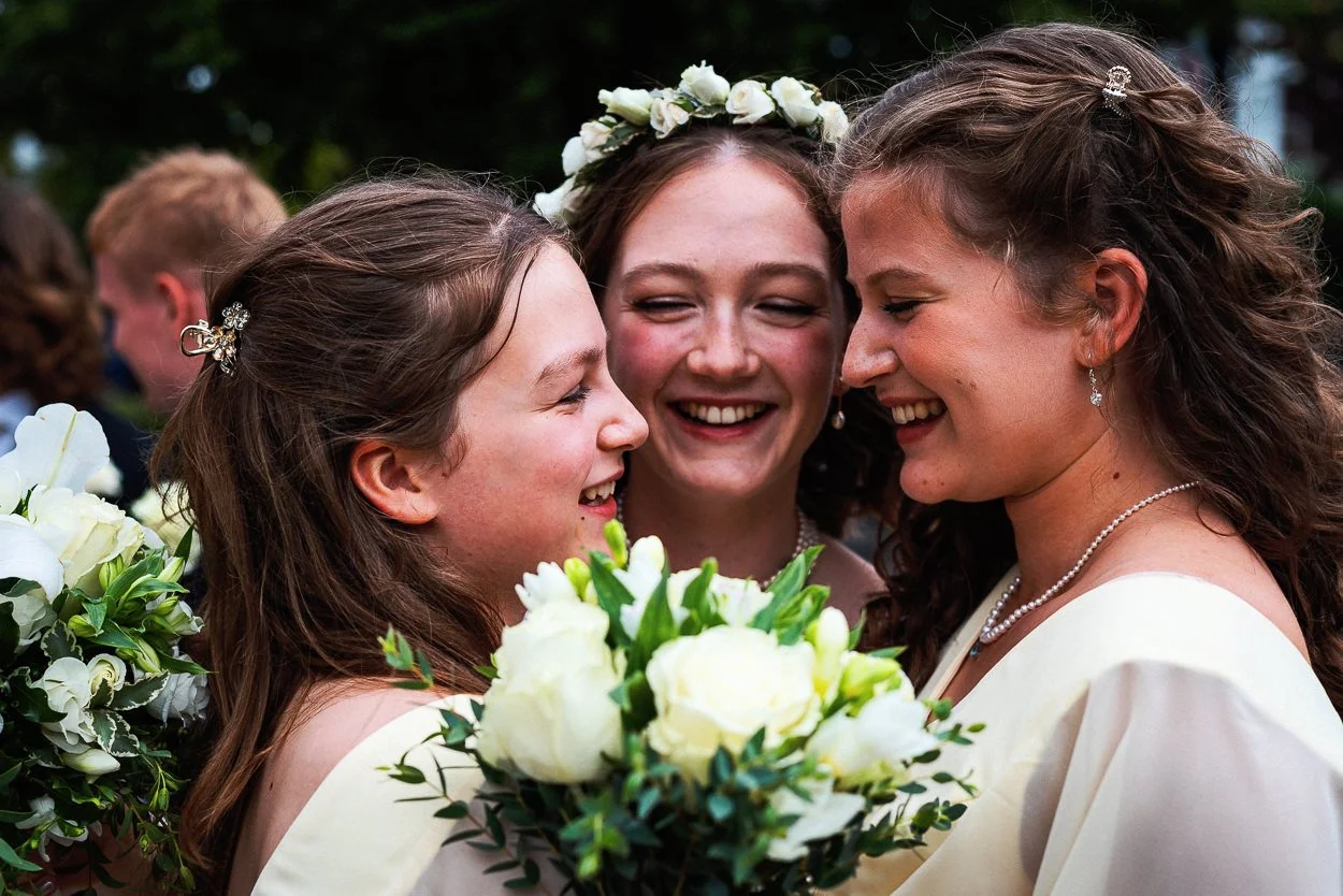 Sisters embrace