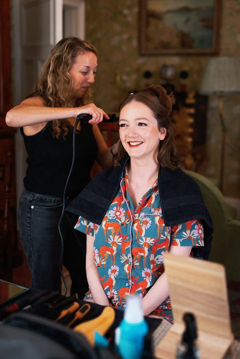 Bridal hair preparation