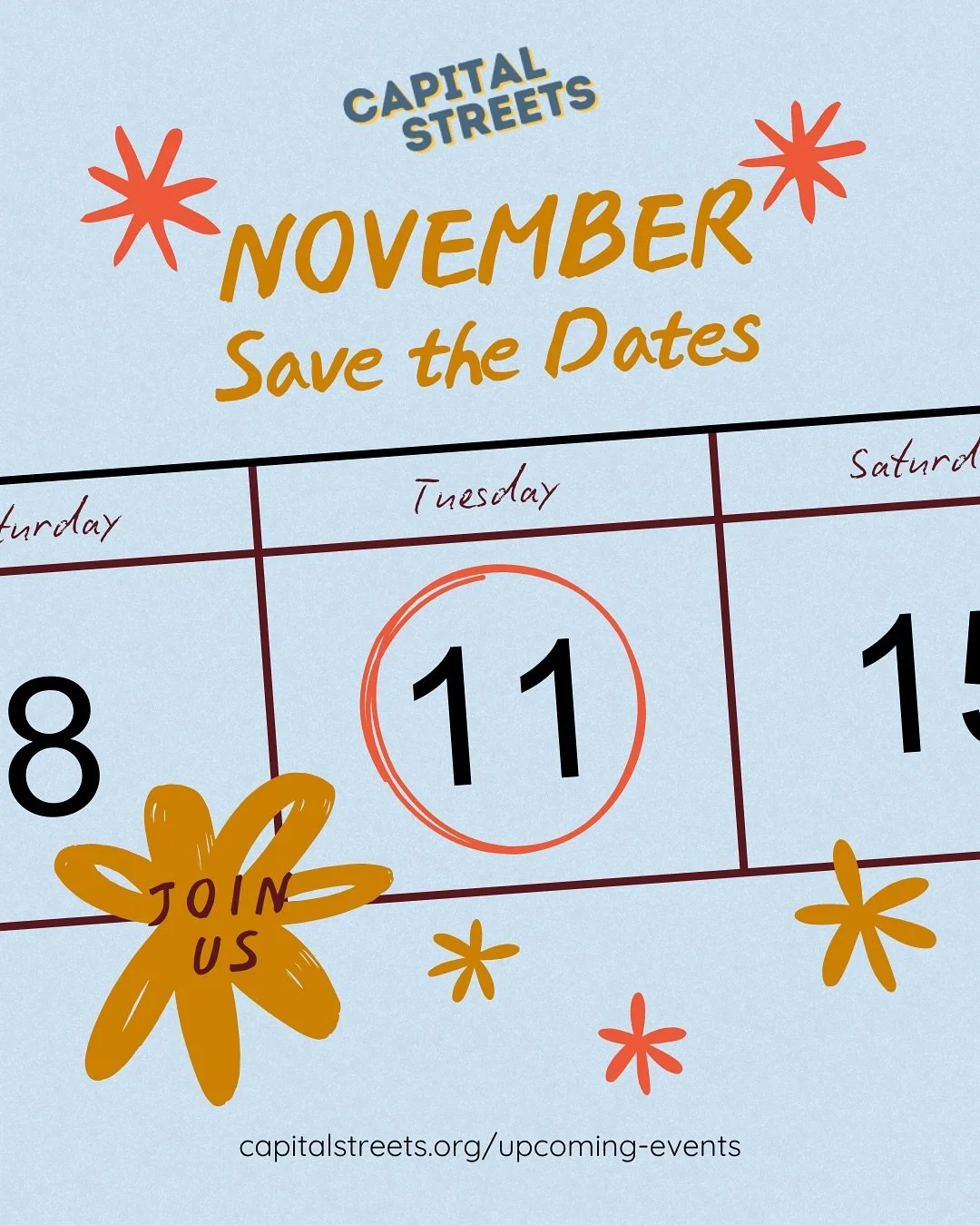 🗓️ NOVEMBER SAVE THE DATES 🗓️
Mark your calendars because November is going to be chock full of fun 🤩 
11/8 - Troy Cranksgiving (brought to you by CS + @troybikerescue to benefit @josephshouseny) 🛒🦃 
11/11 - Social w/ @walkablealbany at @thee