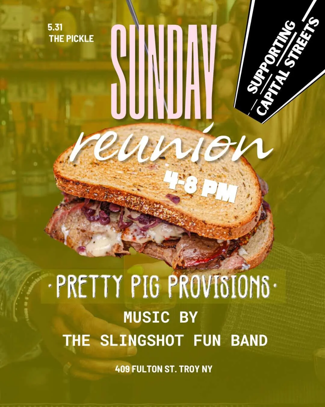 Sunday Reunion at The Pickle with Pretty Pig Provisions