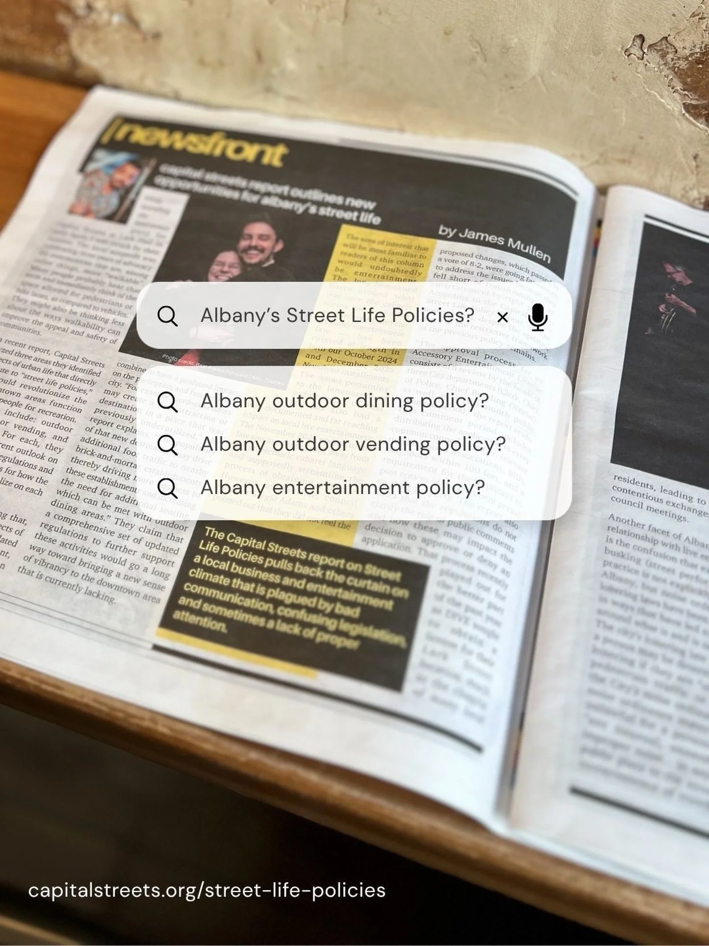 You may have seen us featured in last month&rsquo;s issue of @metrolandnow talking about opportunities for Albany&rsquo;s street life 📰👀  In 2025, the Albany Convention Center Authority (ACCA) partnered with us to explore key opportunities for impr