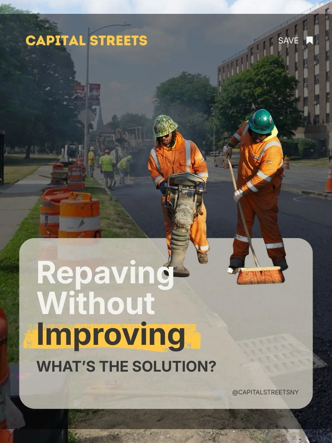 Every year, streets in our cities are being repaved.  It&rsquo;s great that potholes are being fixed, but did you know the City of Albany and the City of Troy both have local ordinances that require them to make common-sense safety improvements when 
