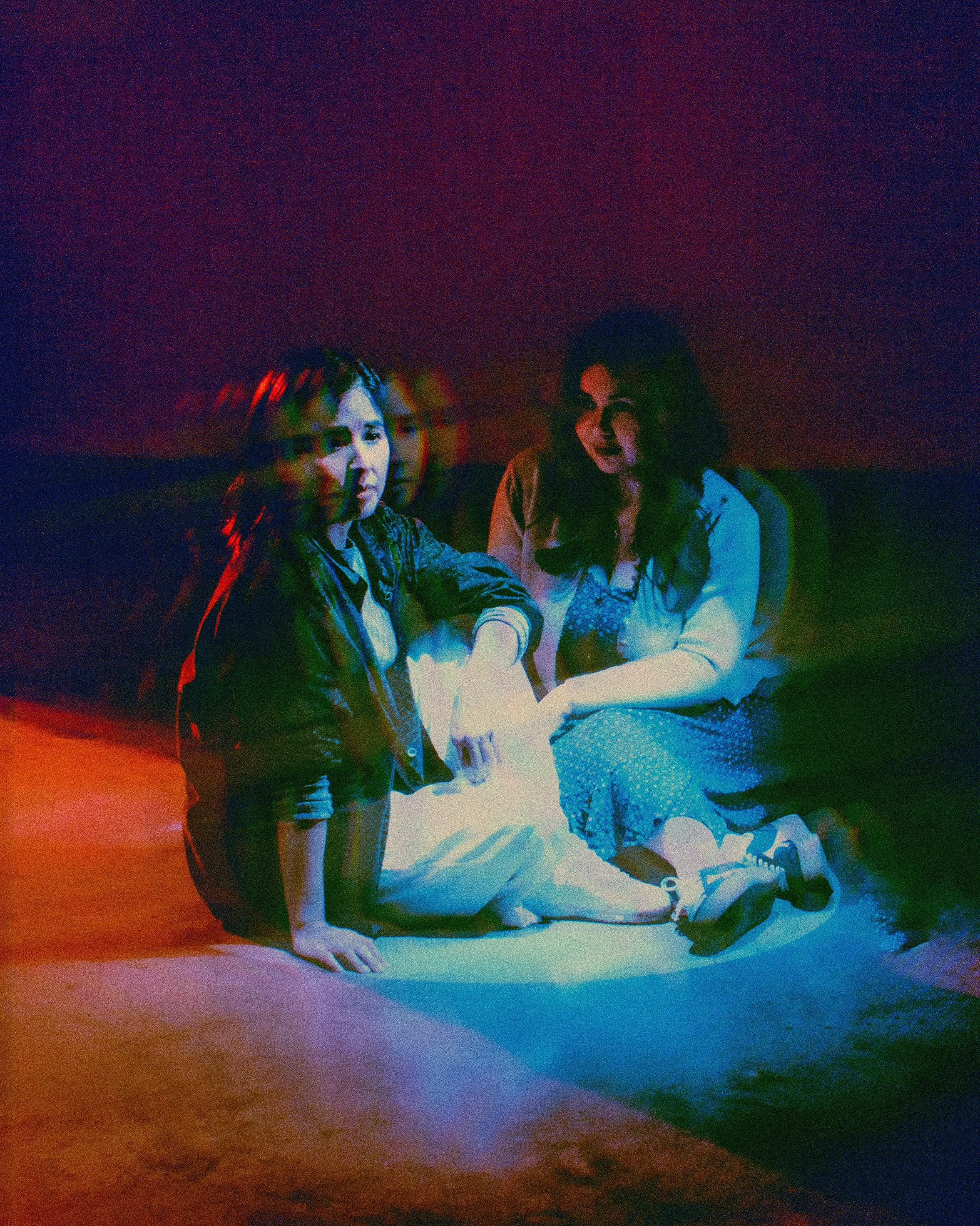 Anthropology by Lauren Gunderson.
Shot through the computer monitor while holding a part of the phone protector to filter just the other area of the photo.