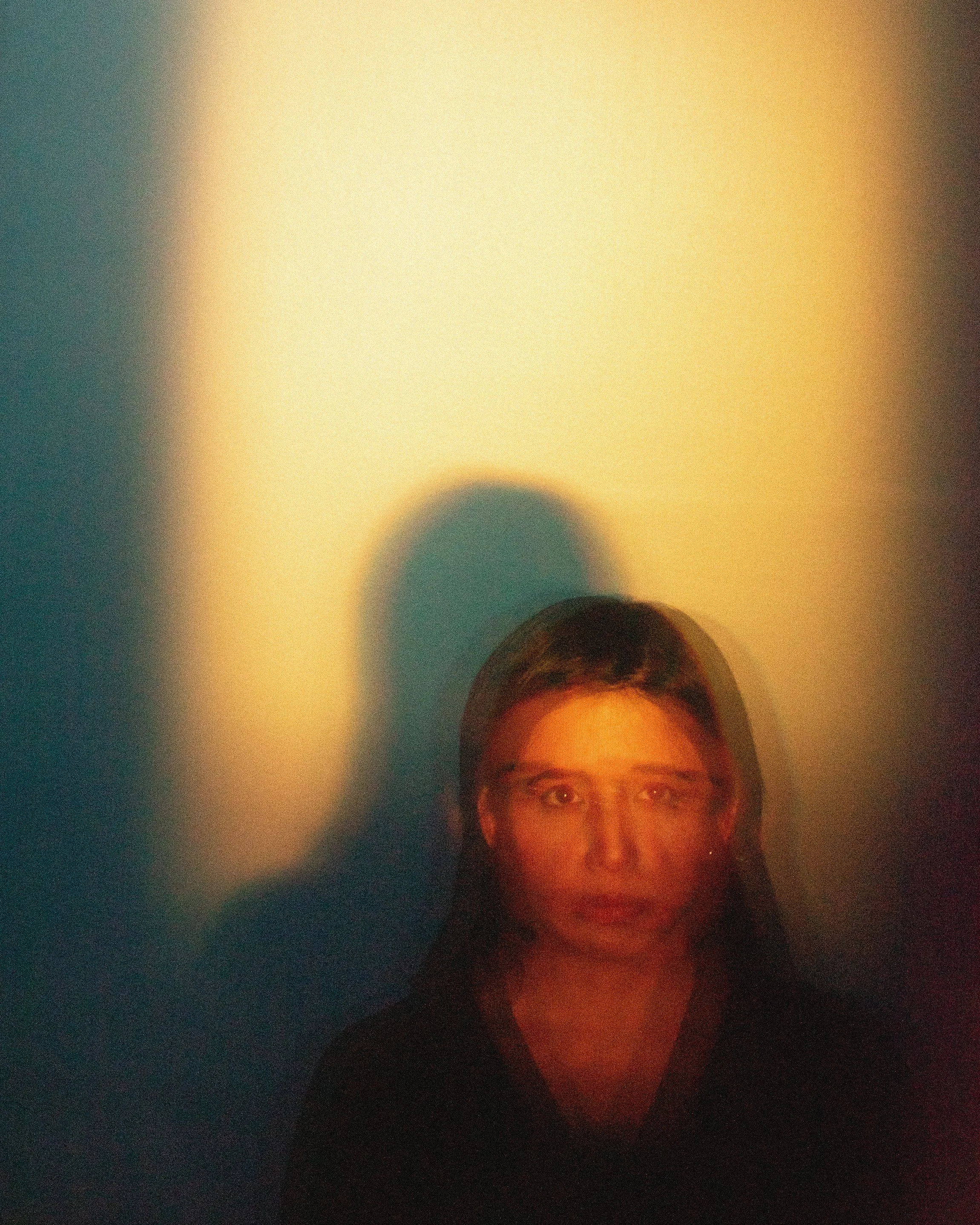 Jenny Jamora in Anthropology.
Shot through the computer monitor while holding a part of the phone protector to filter just the other area of the photo.