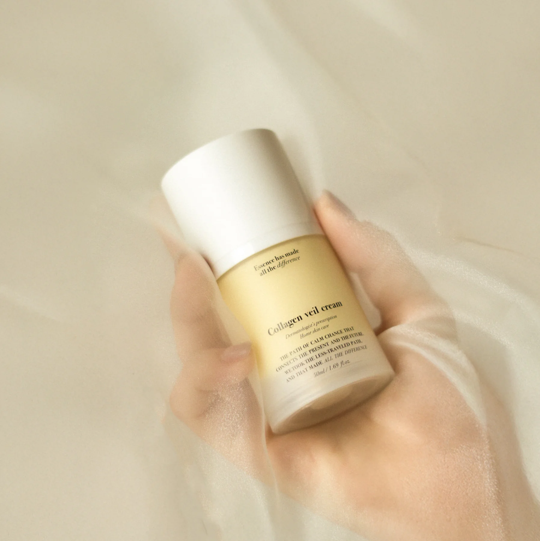 Medipair Collagen Veil Moisturizer pump bottle displayed next to its original packaging box