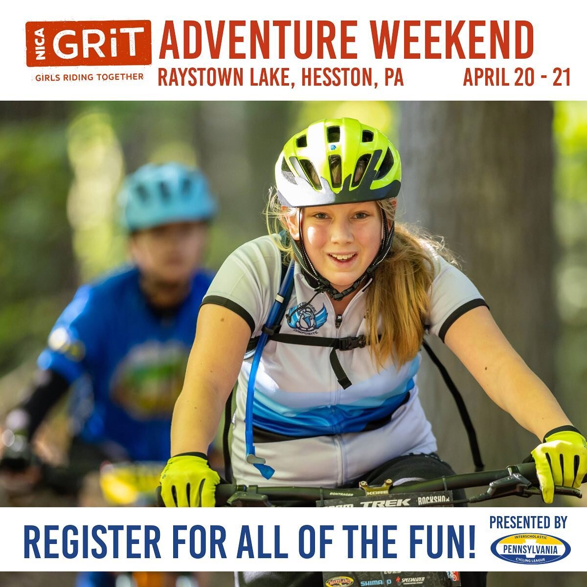 ⏰ Time for a spring weekend of fun &amp; friends?

April 20 &amp; 21st will be the GRiT Adventure Weekend at Raystown Lake, Hesston, PA!

There will be:⁠
📍on and off-the-bike activities,&nbsp;
📍campfires and laughs,&nbsp;
📍smiles and miles,&nbsp;
