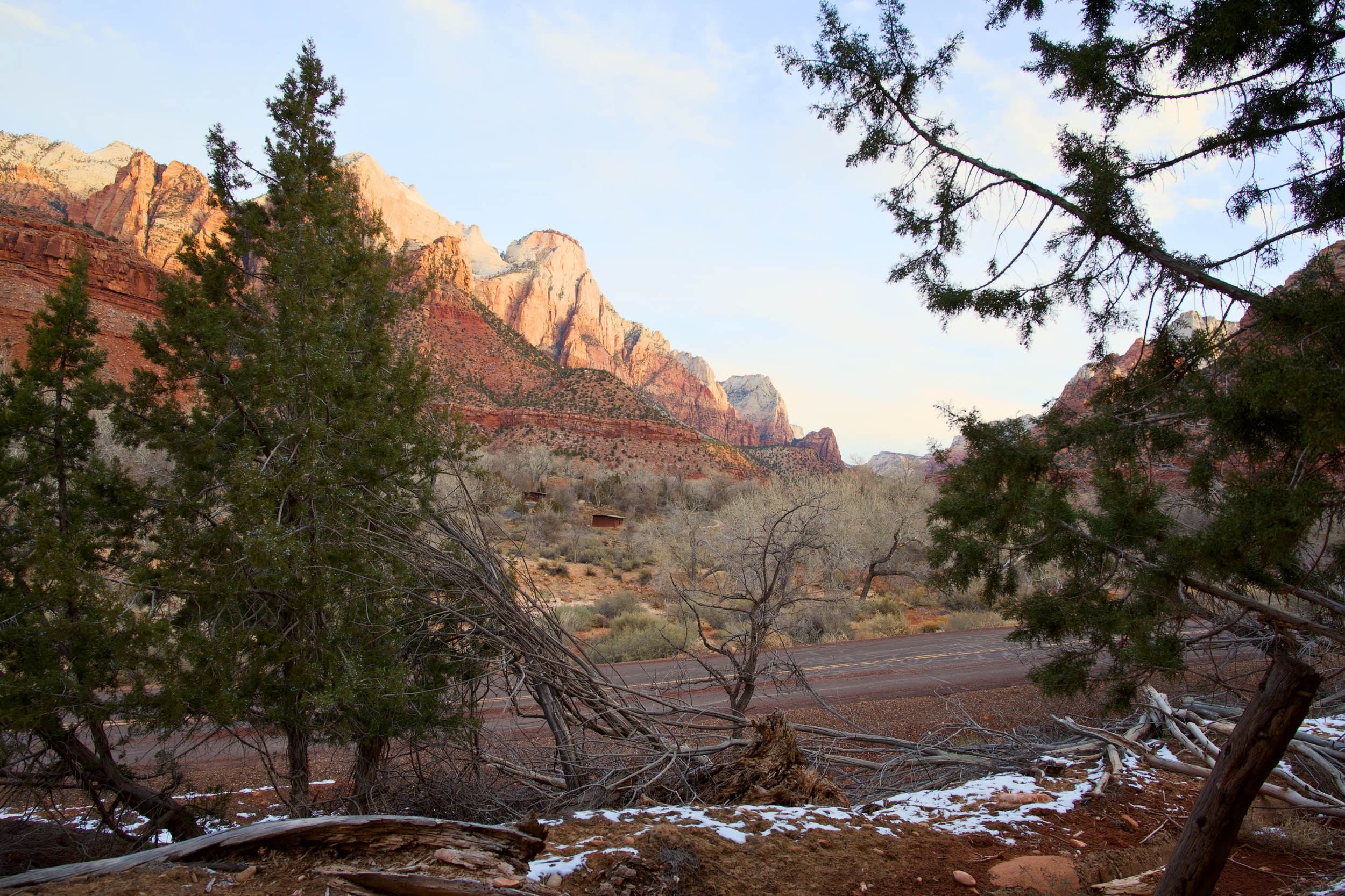 Zion National park winter