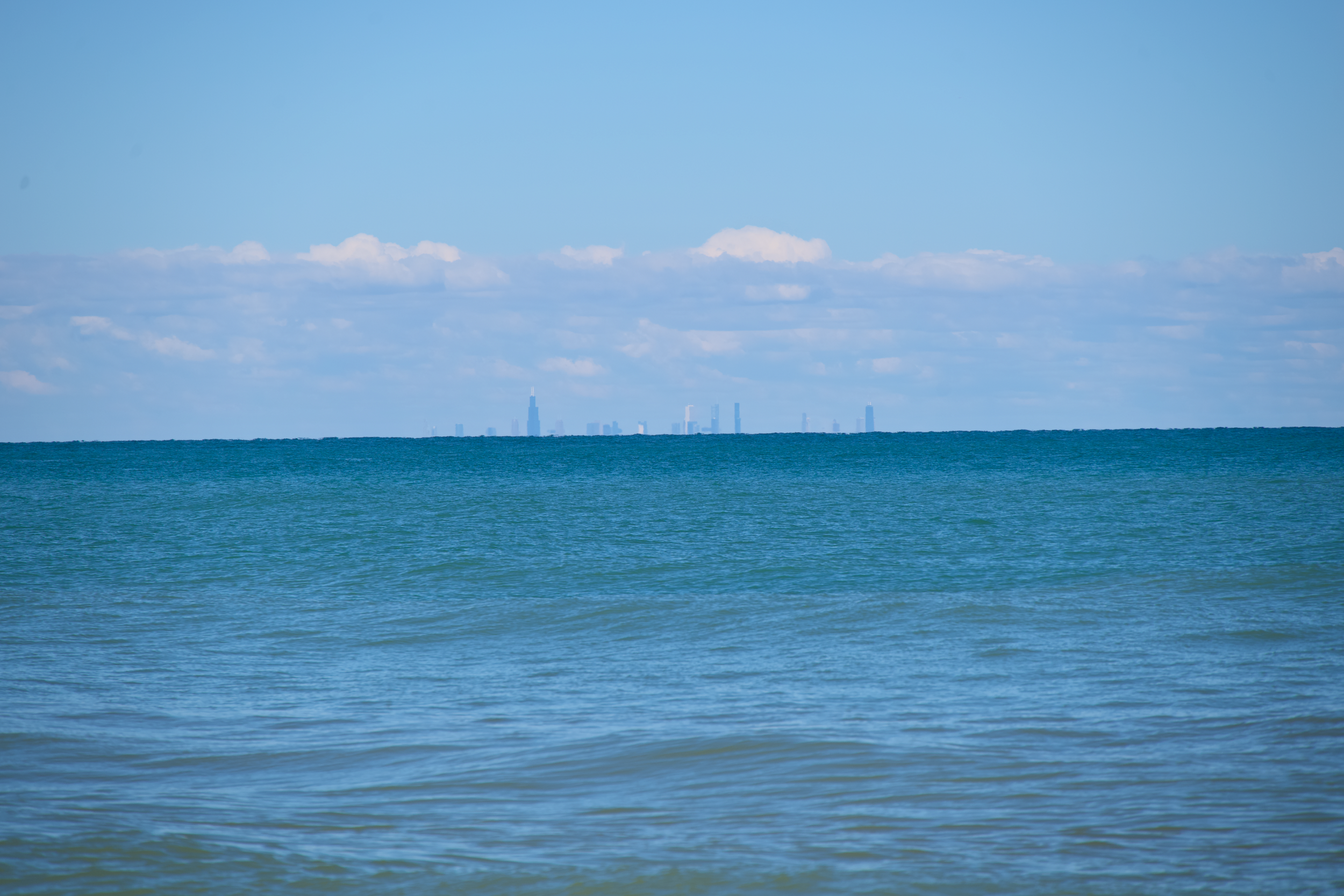 View of Chicago skyline from Indiana Dunes National Park