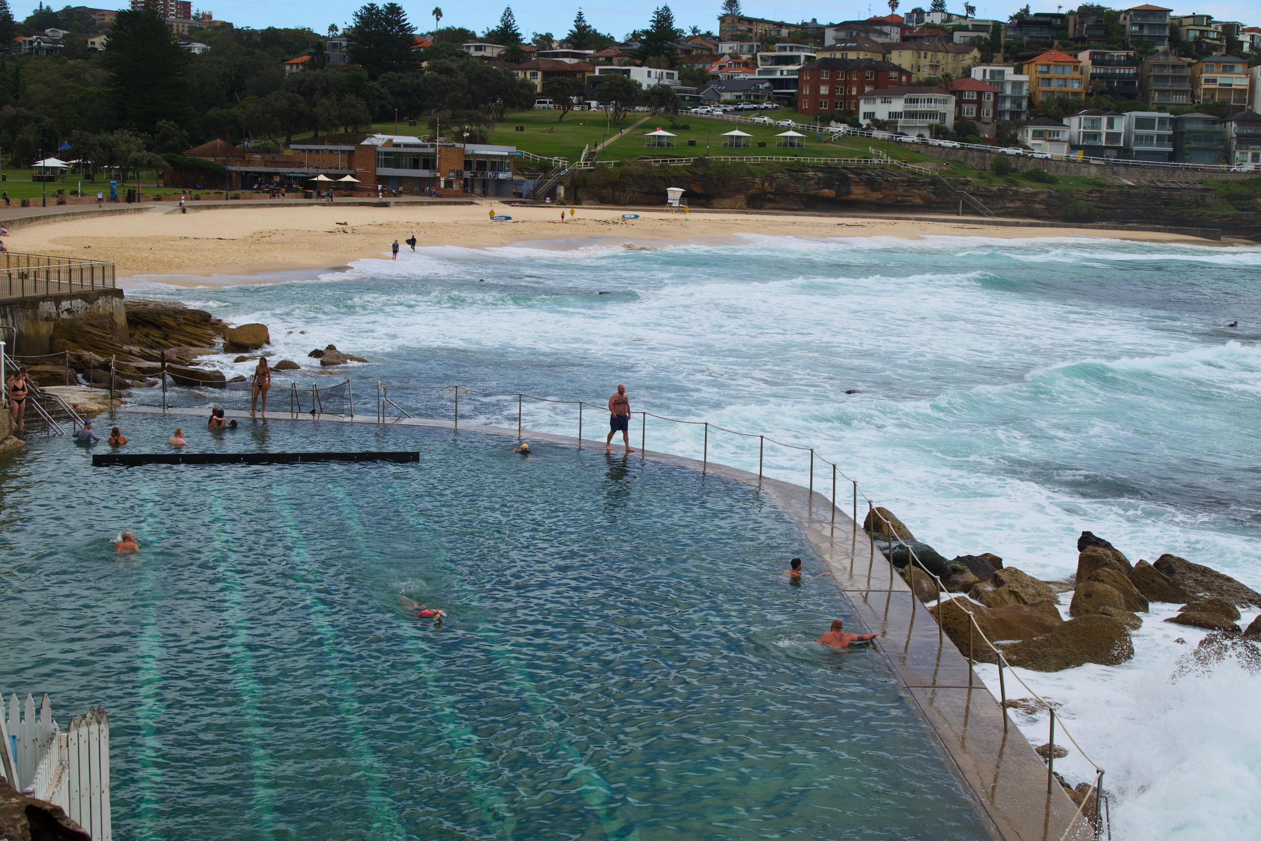 Bronte Baths in the summer in Sydney, Australia