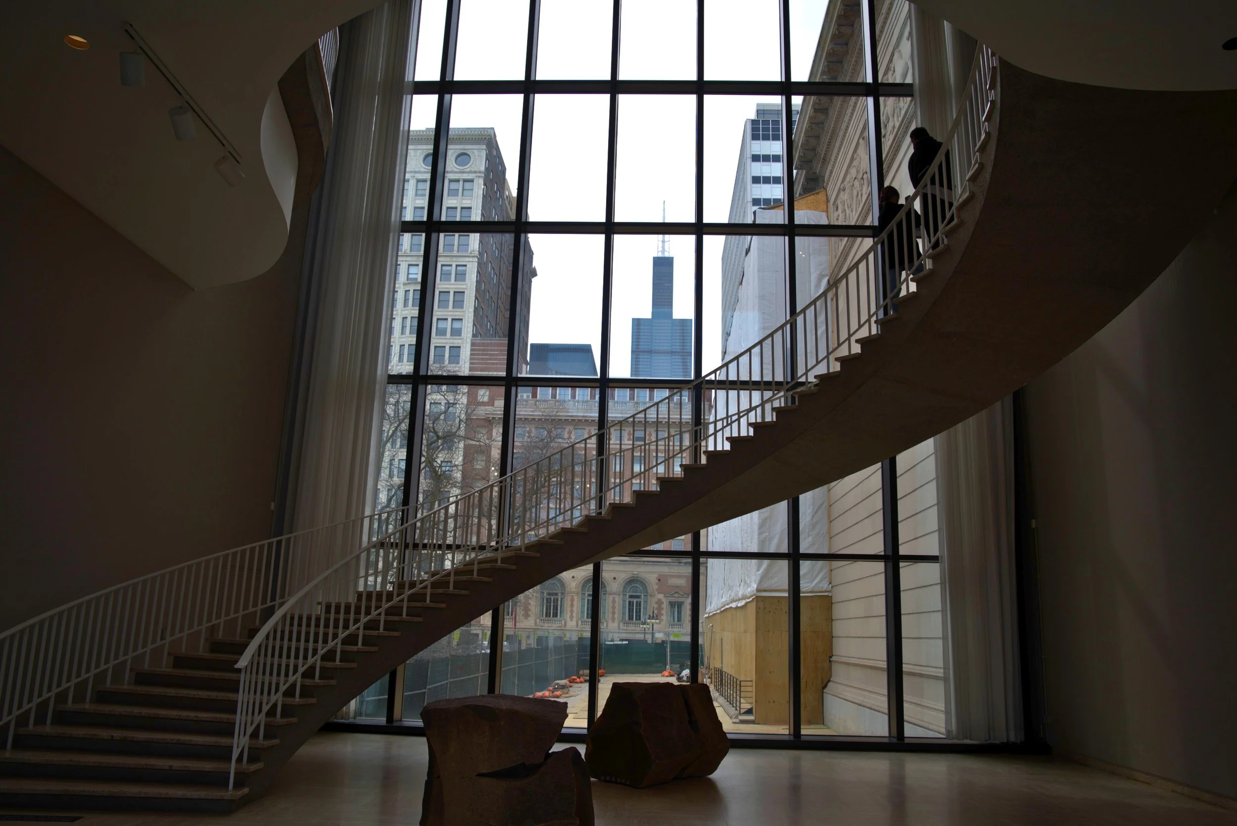 The Art Institute of Chicago backstair case