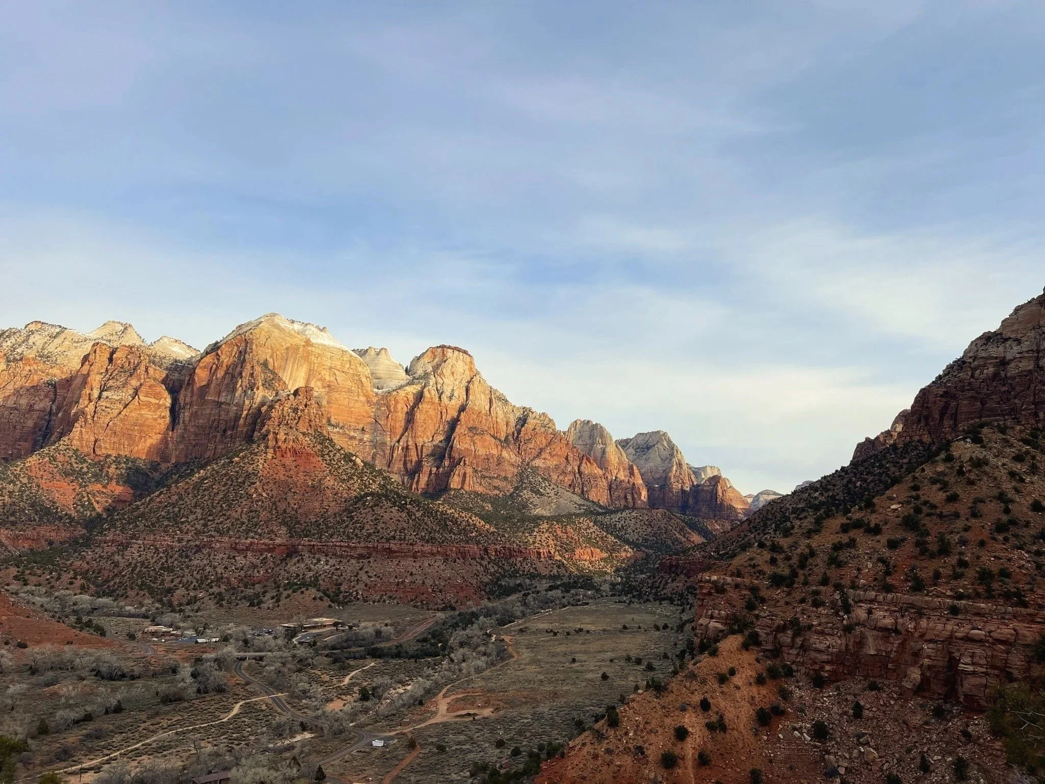 Zion National Park in winter