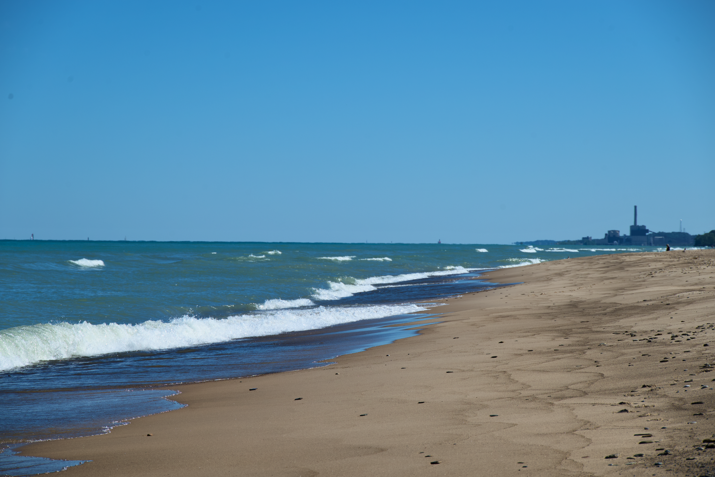 Indiana Dunes National Park beach in summer