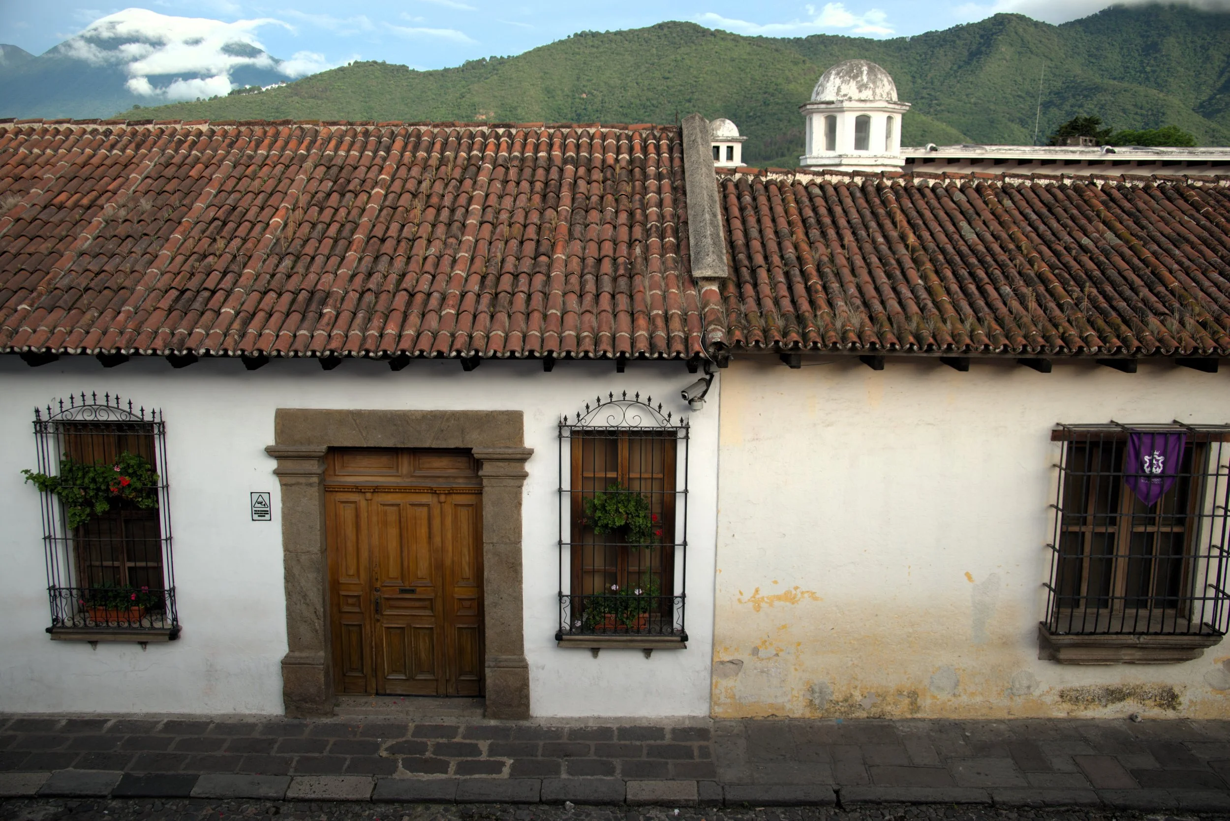 Downtown Antigua in Guatemala