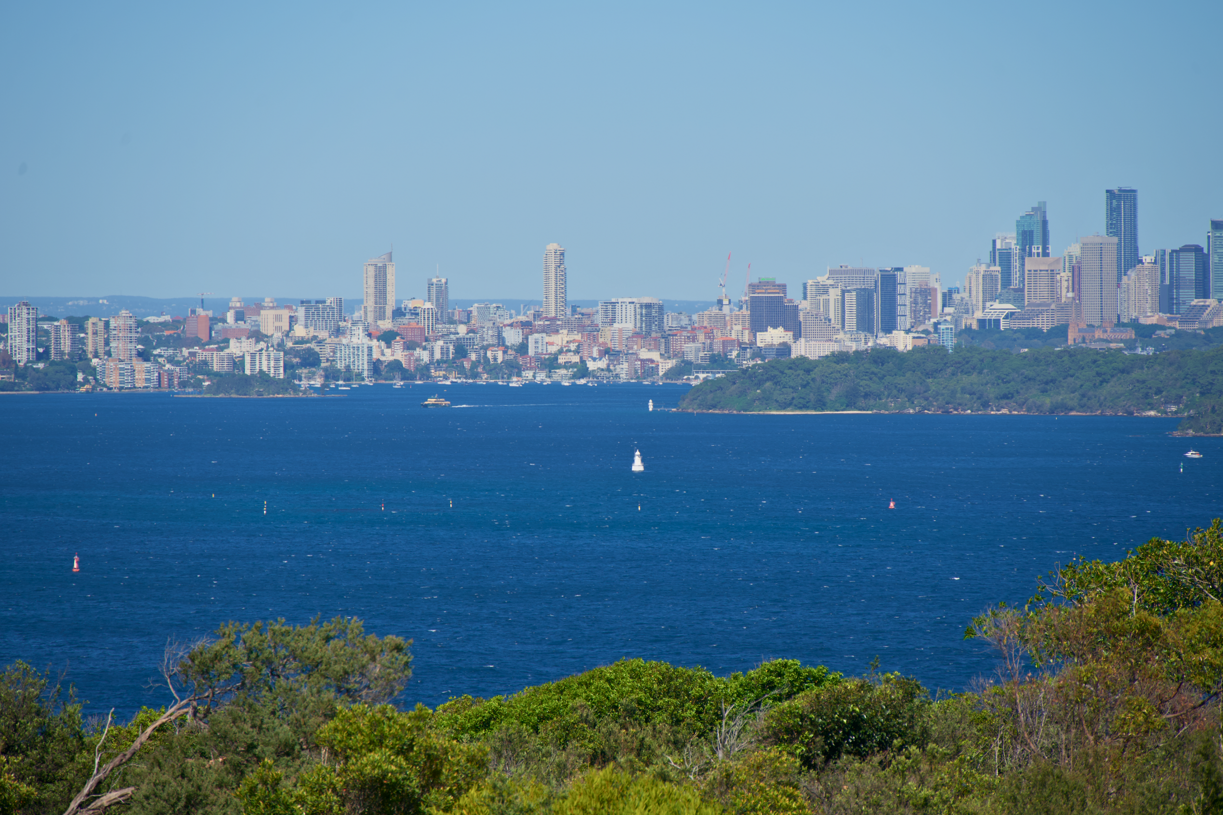 view from Sydney Harbour National Park near Manly, Sydney, Australia