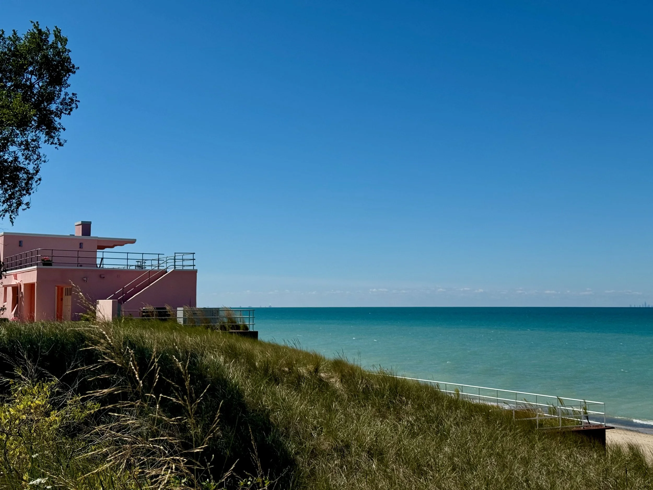 Indiana Dunes National park Pink house