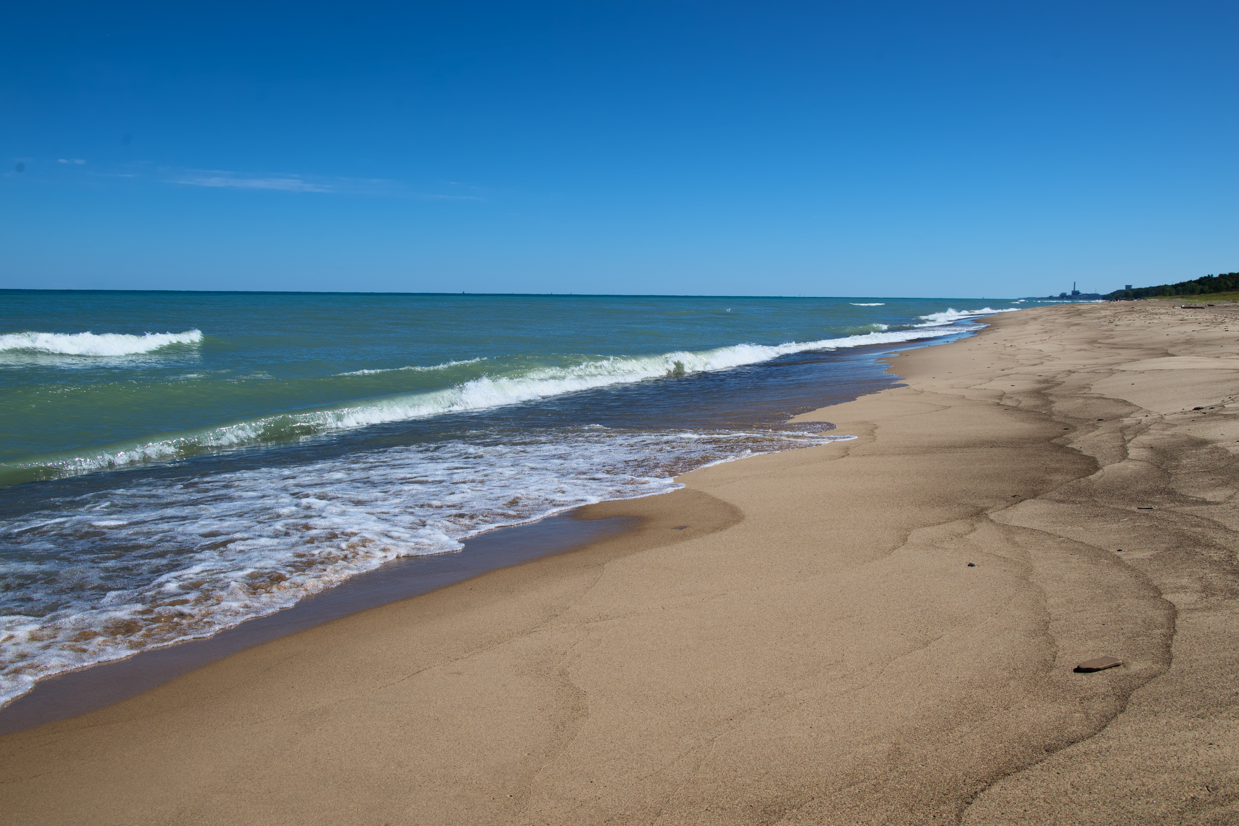 Indiana Dunes National Park empty beach