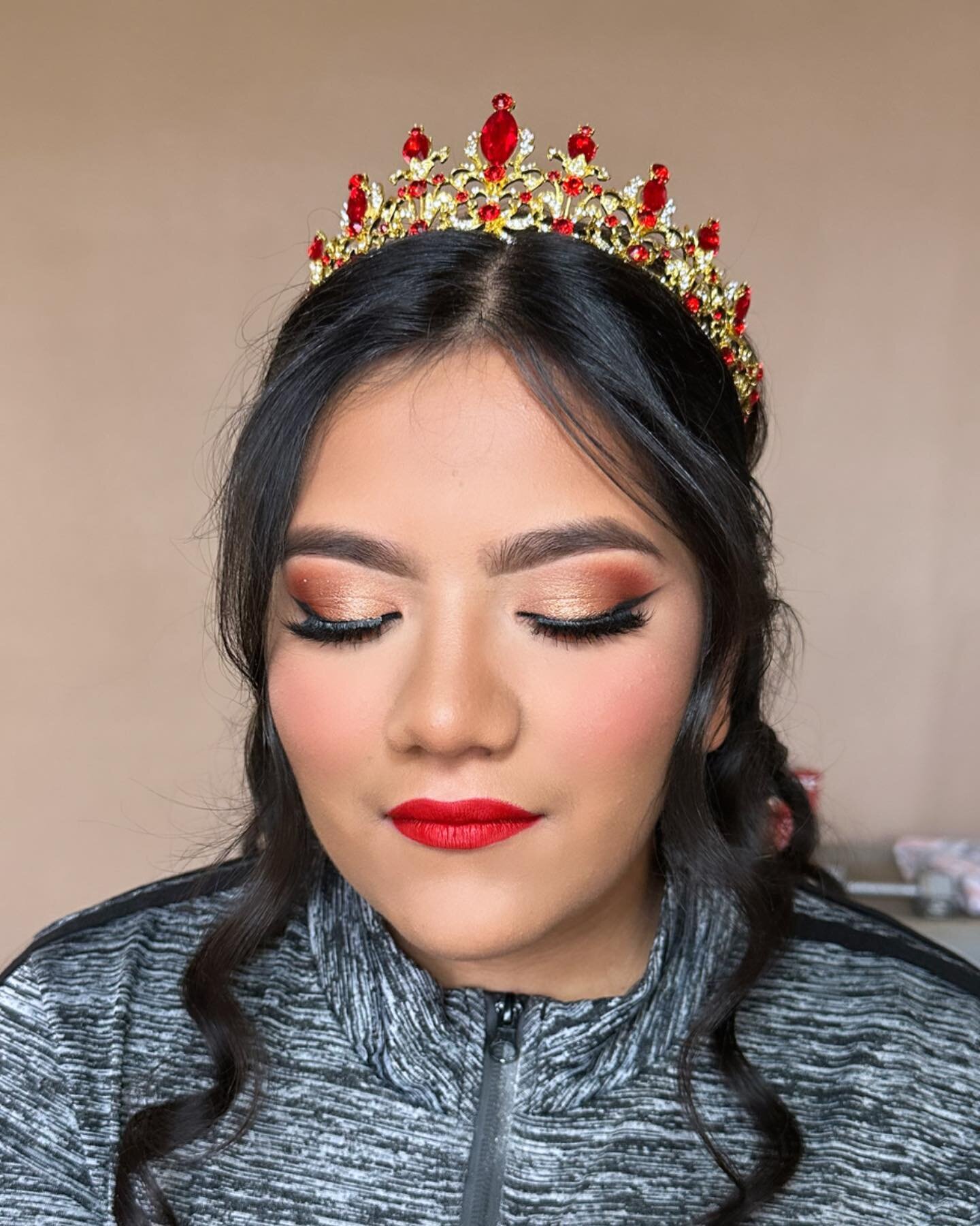 Another pretty  quincea&ntilde;era ready for shoot!

To book our  hair and makeup team visit www.beautyhourlv.com 
#maquillajelasvegas #weddingmakeuplasvegas #weddinghair #lasvegas #lasvegashairstylist #lasvegashair #lasvegasmua #vegasmua #lvmua #mua