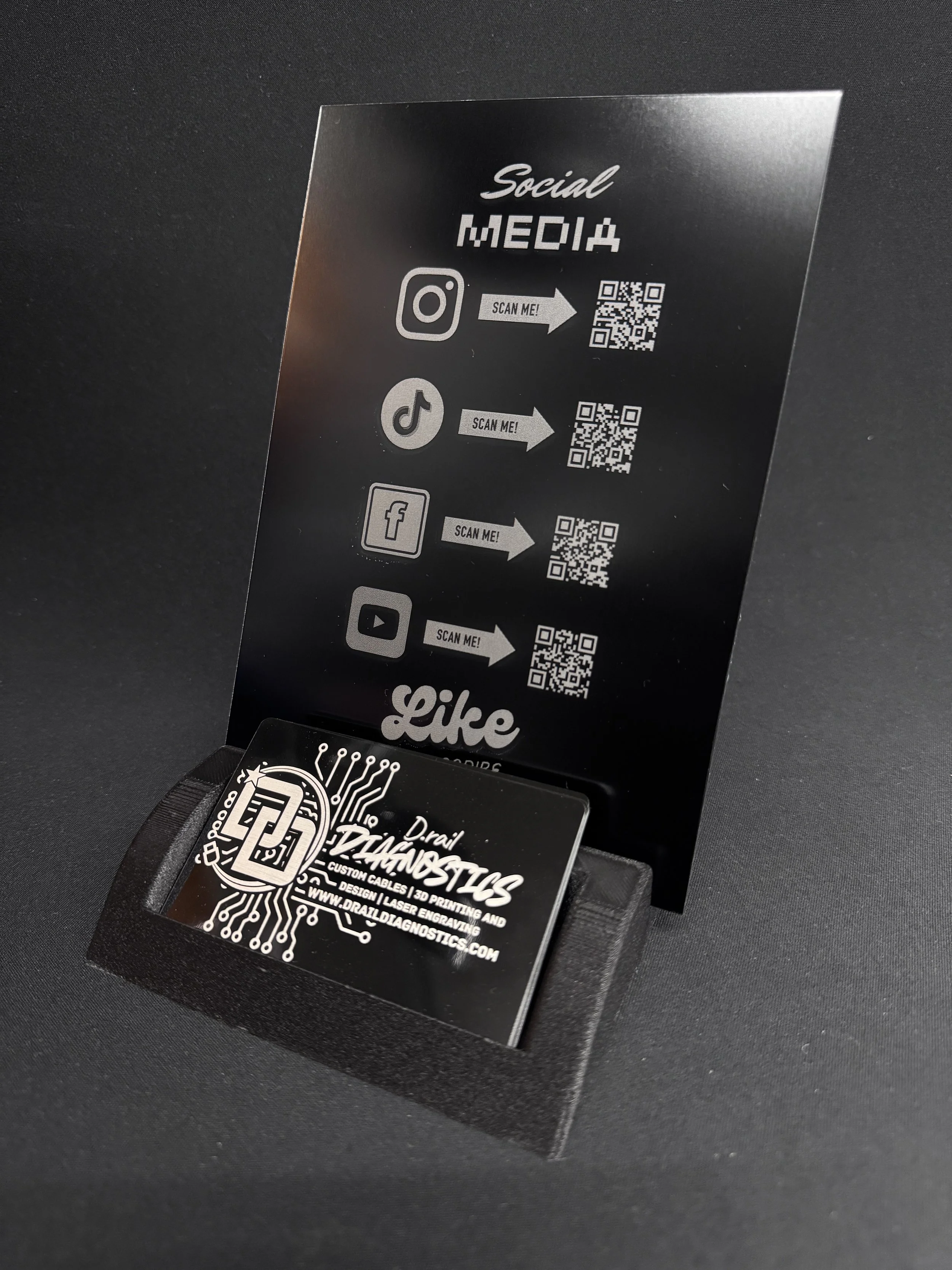 Business card and Sign Holder