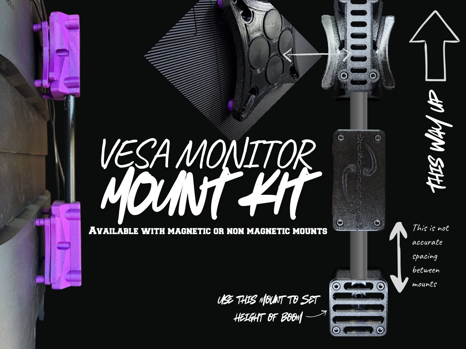 Magnetic Monitor  | VESA Adapter Pole Mount Kit
