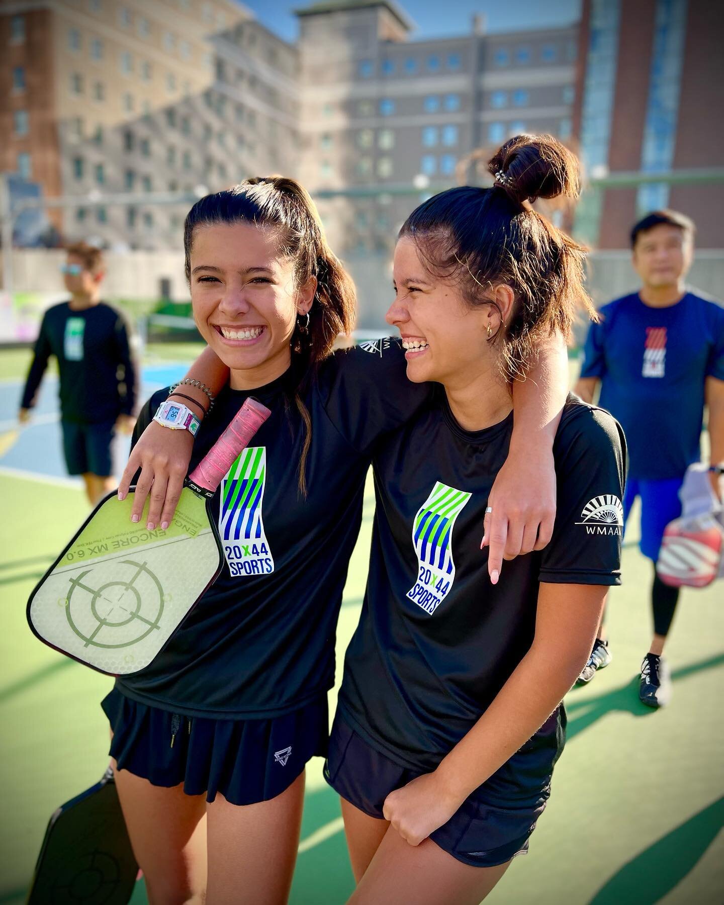 Back for Round 2! WMAAA Championship 🏓🏅 the competition was 🔥 the weather was ☀️ couldn&rsquo;t have asked for a better day! 🙌🏼🤩 #20x44sports #rooftoppickleball #wmaaa #pickleball