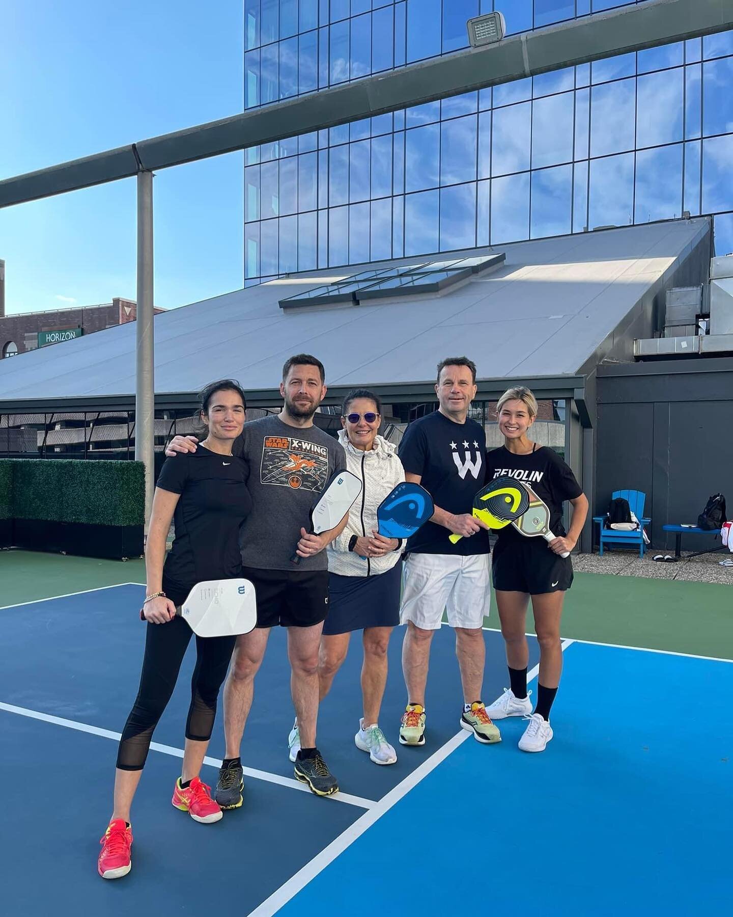 Thank you Magdalena, Diego, Alessandra and Franco for a fun pickleball lesson 🏓