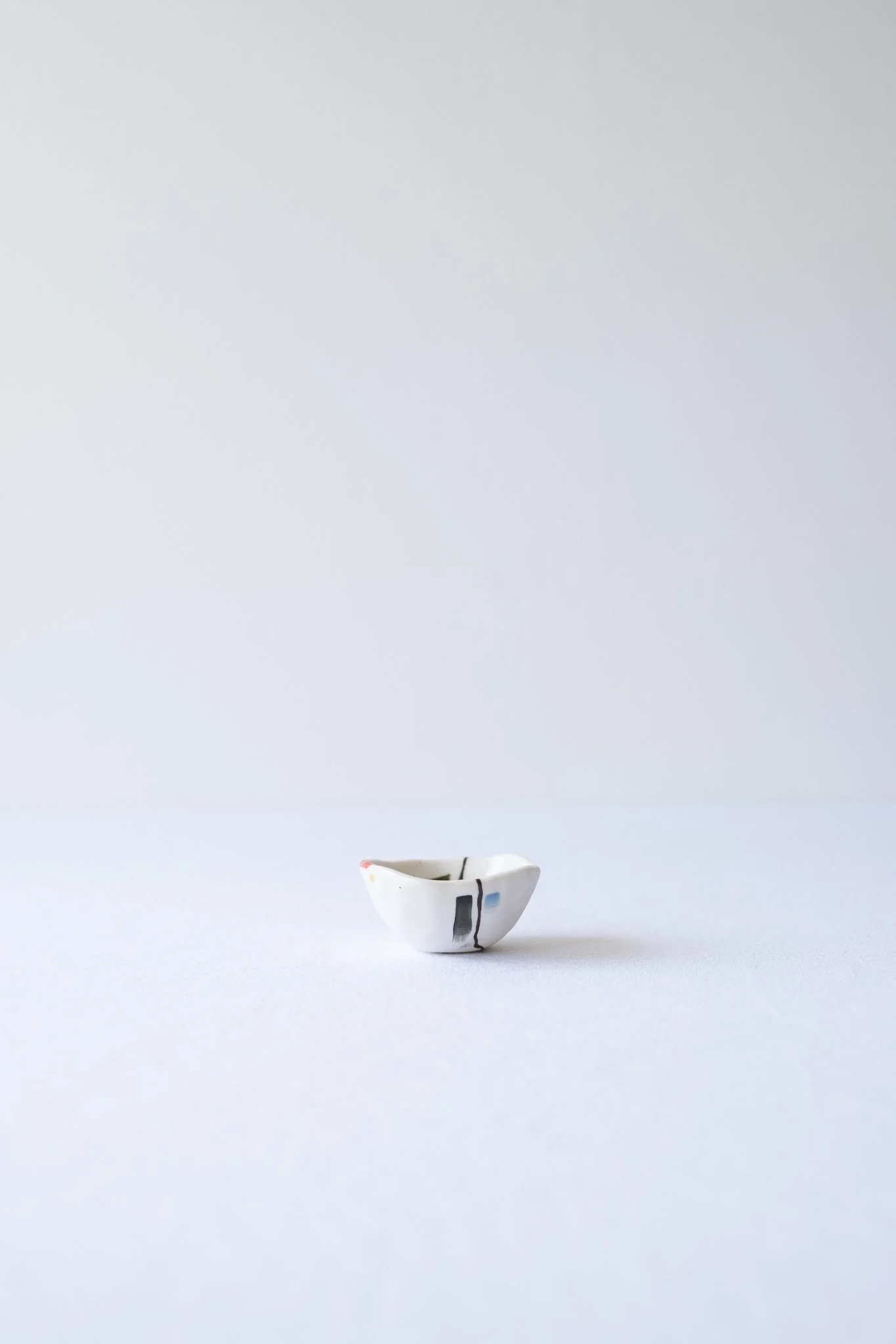 Porcelain egg cup holder hand-painted