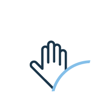 Hand, die nach etwas greift.