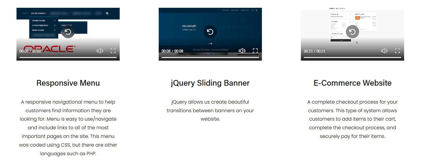 DS Web Designs portfolio preview