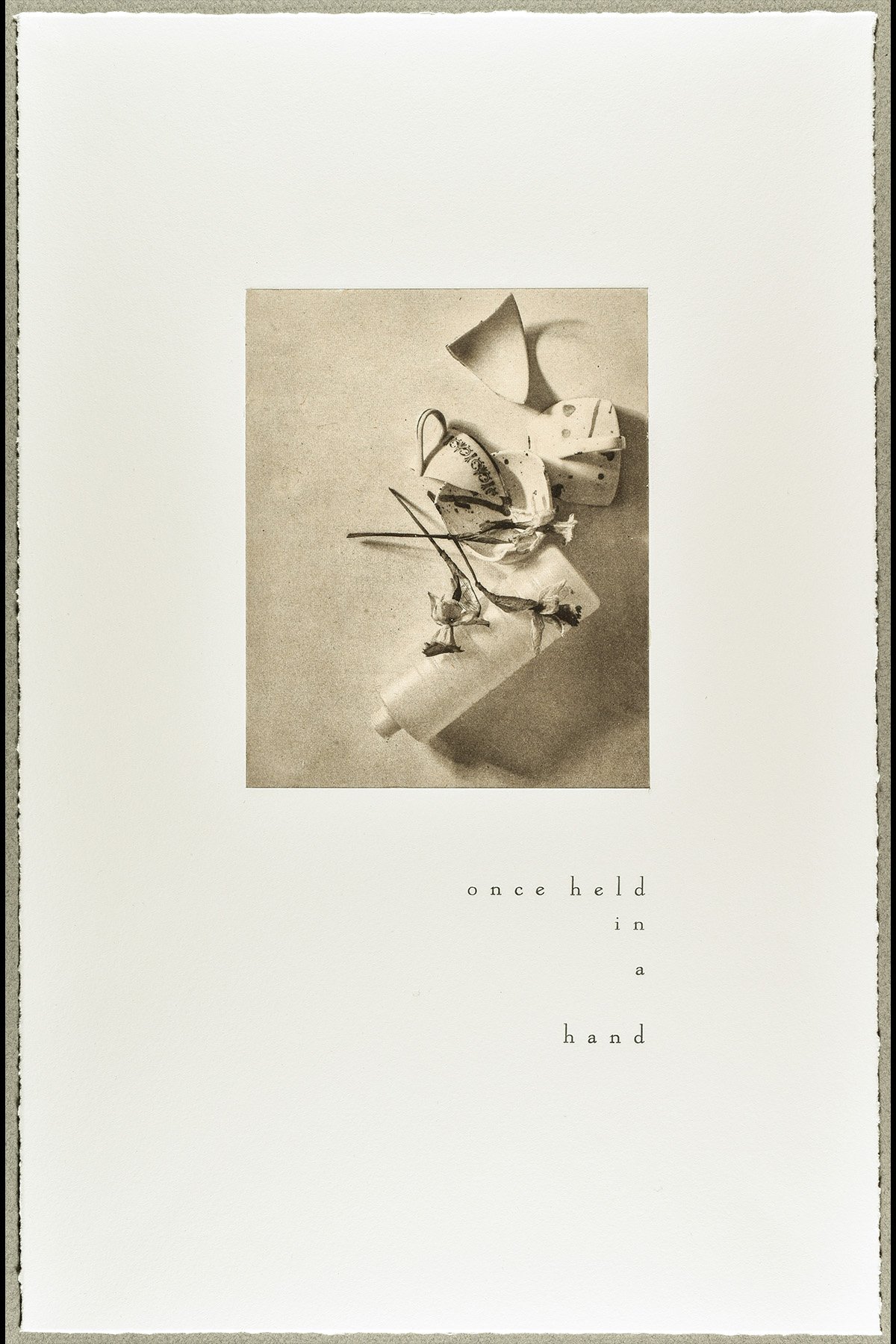 once 1, 2026, photogravure print with letterpress printed text, 17 x 11" 