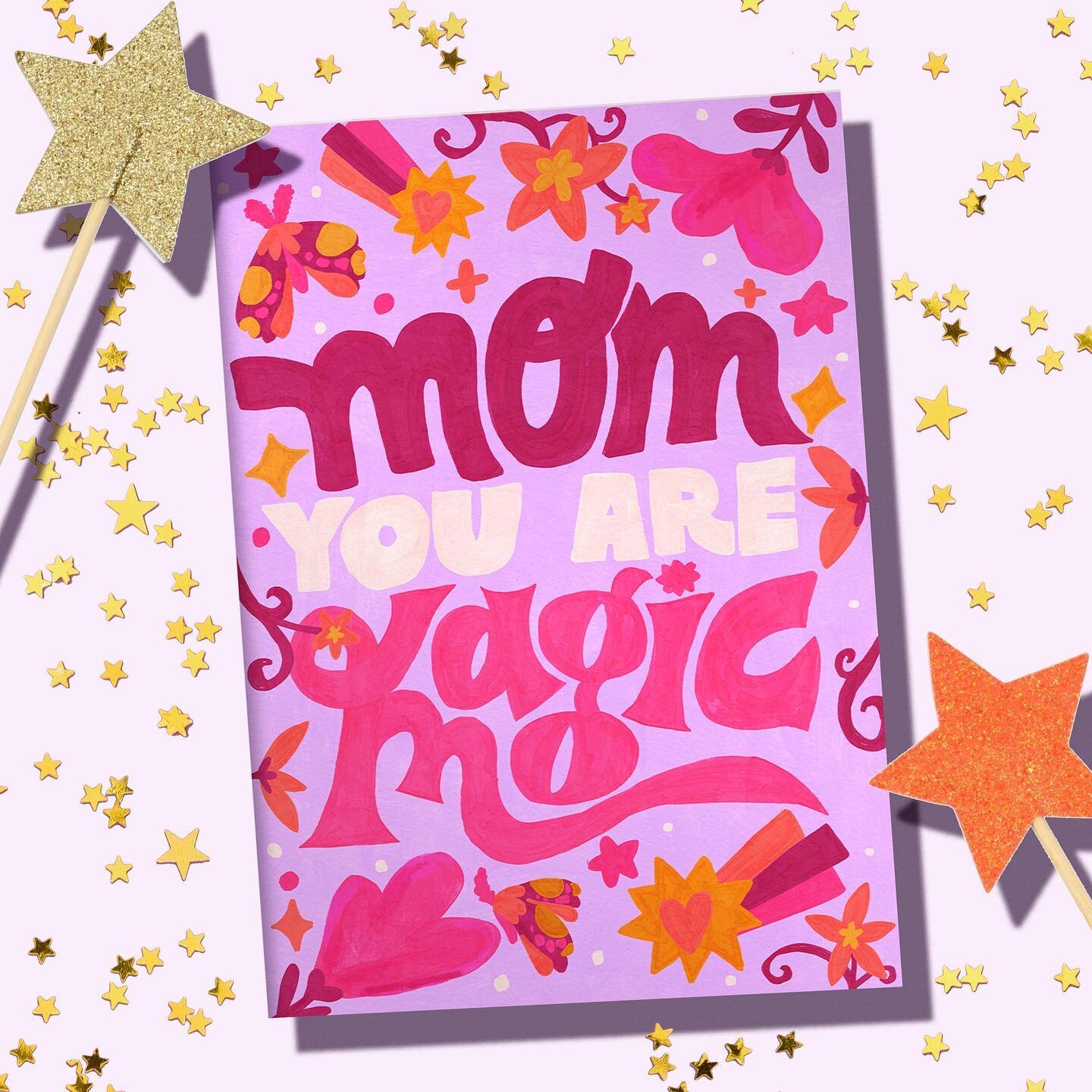 To all the all the magical moms out there 🧚&zwj;♀️⭐️🌷✨🧡 

 #mothersday #momsofinstagram #surfacedesign #illustration #surtex #painting #goauche #supportlocalartists #illustrationartists #womenartists #artistsofig #emergingartists #artistofinstagra