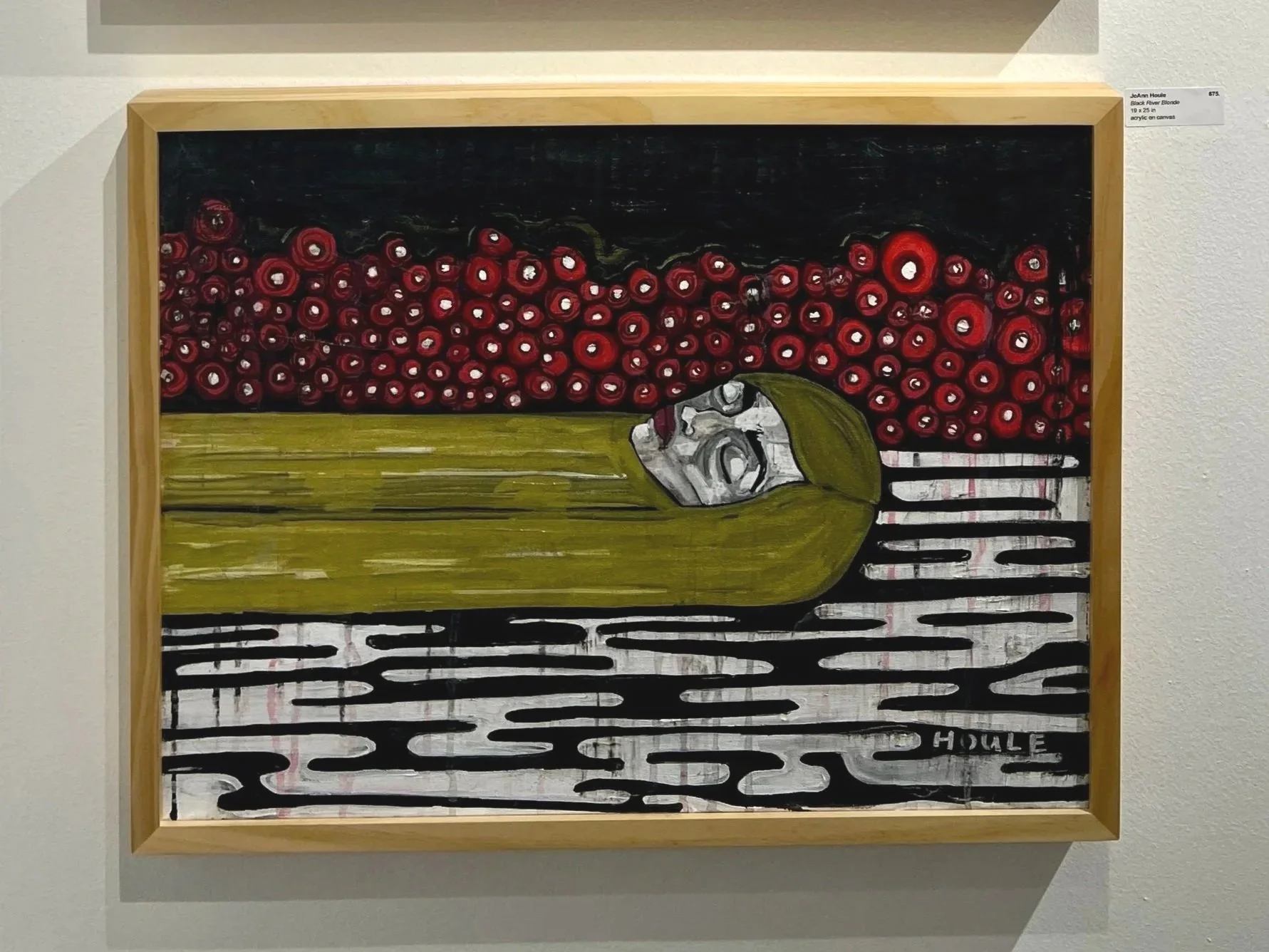 Black River Blonde, 18x24, Acrylic on canvas, $675 (+ shipping)