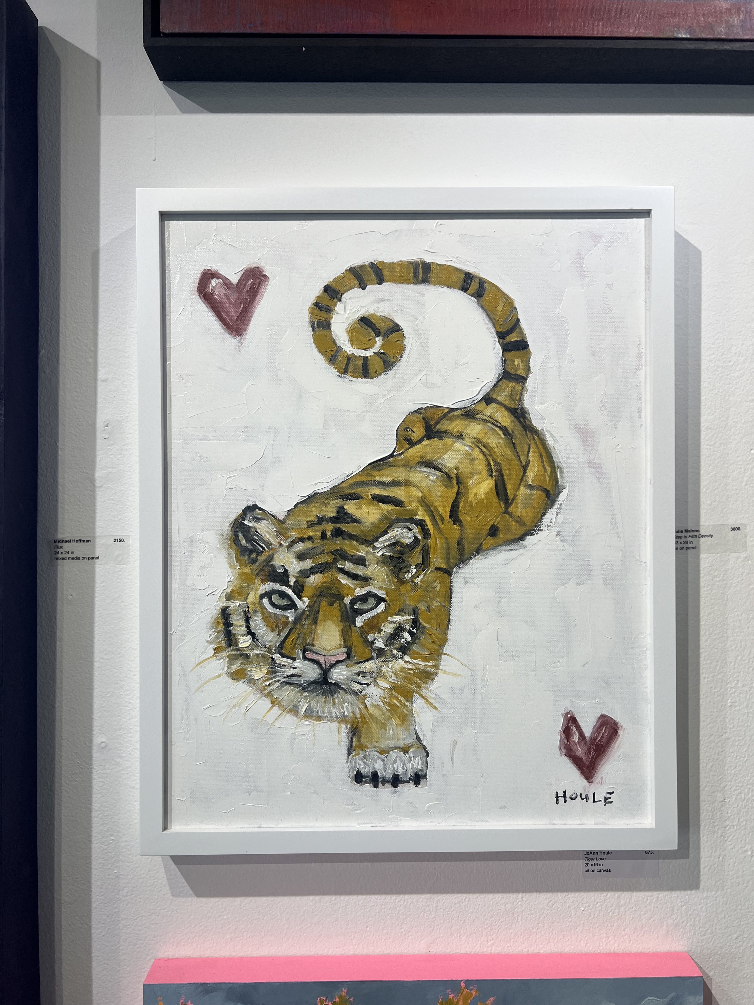 Tiger Love, 16x20, Oil on canvas, $675 (+ shipping) @houskagallery now until March 2026