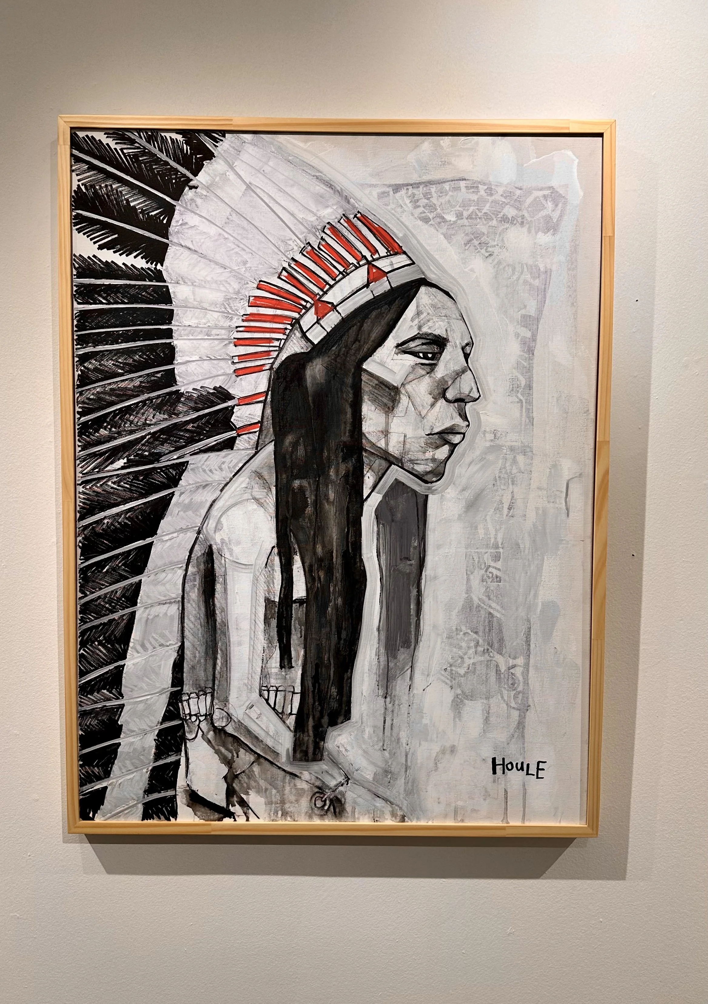 Red Headdress, 30x40, Acrylic on canvas, $1250 (+ shipping)