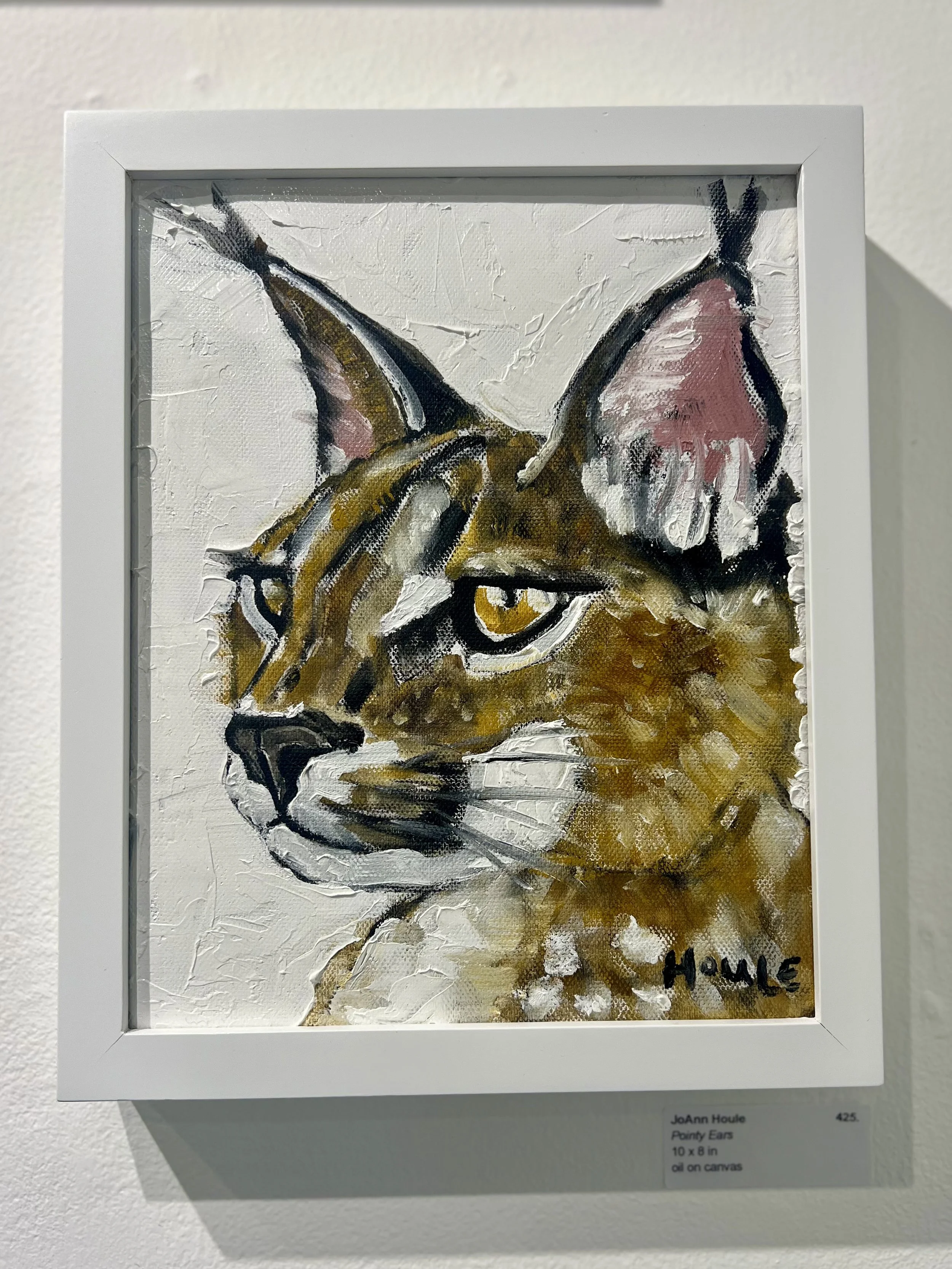 Pointy Ears, 8x10, Oil on canvas, $425 (+ shipping) @houskagallery now until March 2026
