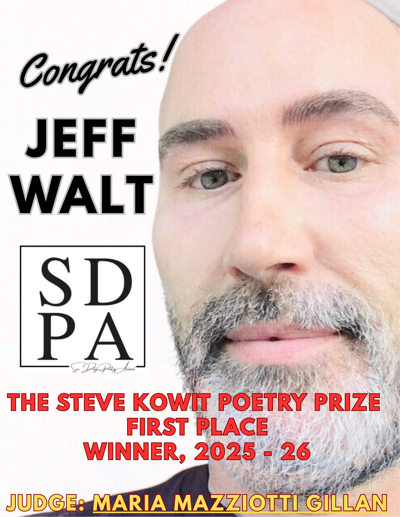 Winner of the 2025/26 Steve Kowit Poetry Prize