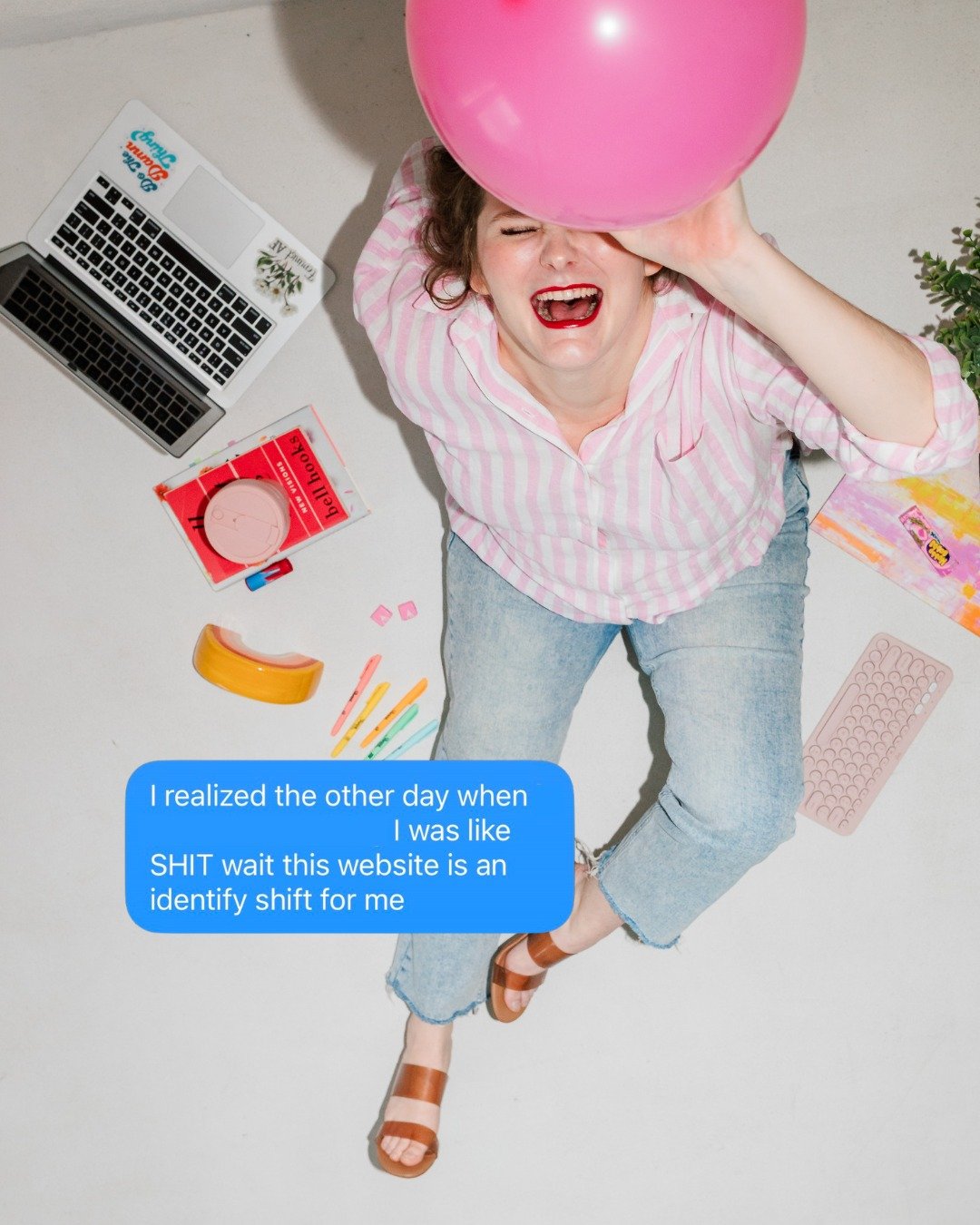 POV: you're my text messages after working on my moodboard for my new website (!!!)

And I started feeling exactly the way my clients do when they have new website copy (slightly panicked?! Excited?! All of the above?!)

When you're getting new websi