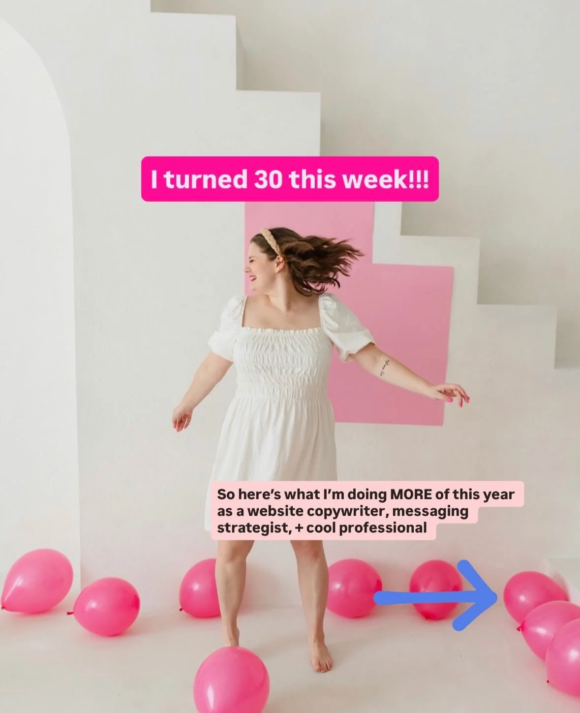 WOW I&rsquo;m so thrilled to finally be in my 30s!!!!

I think there&rsquo;s a lot of pressure to have it &ldquo;all figured out&rdquo;, especially work-wise, by now.

I&rsquo;ve been doing this for 4 years (and self-employed for 5!!), and it&rsquo;s