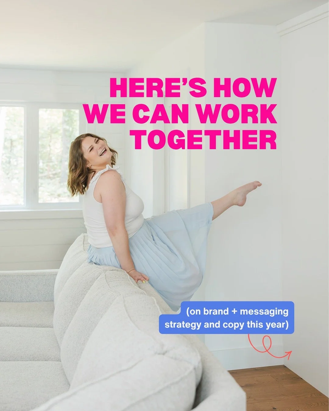 For all the cool professionals who want to break out of the "stiff" and "boring" allegations their industry gets (I'm looking at you- finance, law, therapy, data, health, etc 👀)

Here's how we can work together this year:

📚 Wor