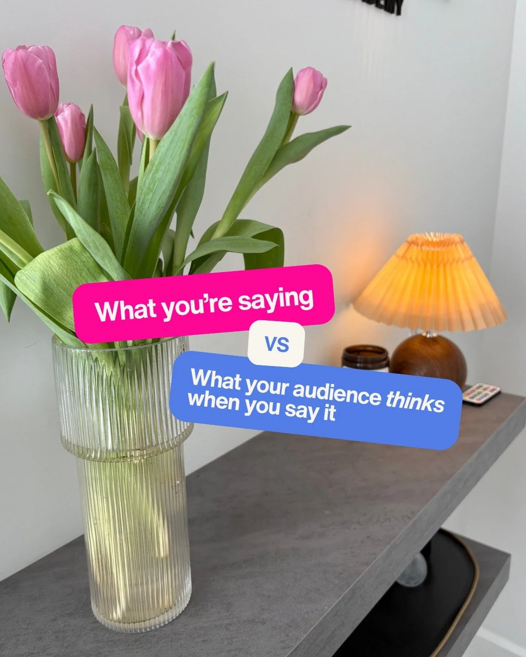 You CAN say whatever you want...

But the thing about messaging is that your audience actually needs to resonate, understand why what you're saying matters, and they need to CARE.

Just because you're saying one thing doesn't mean it translates the s